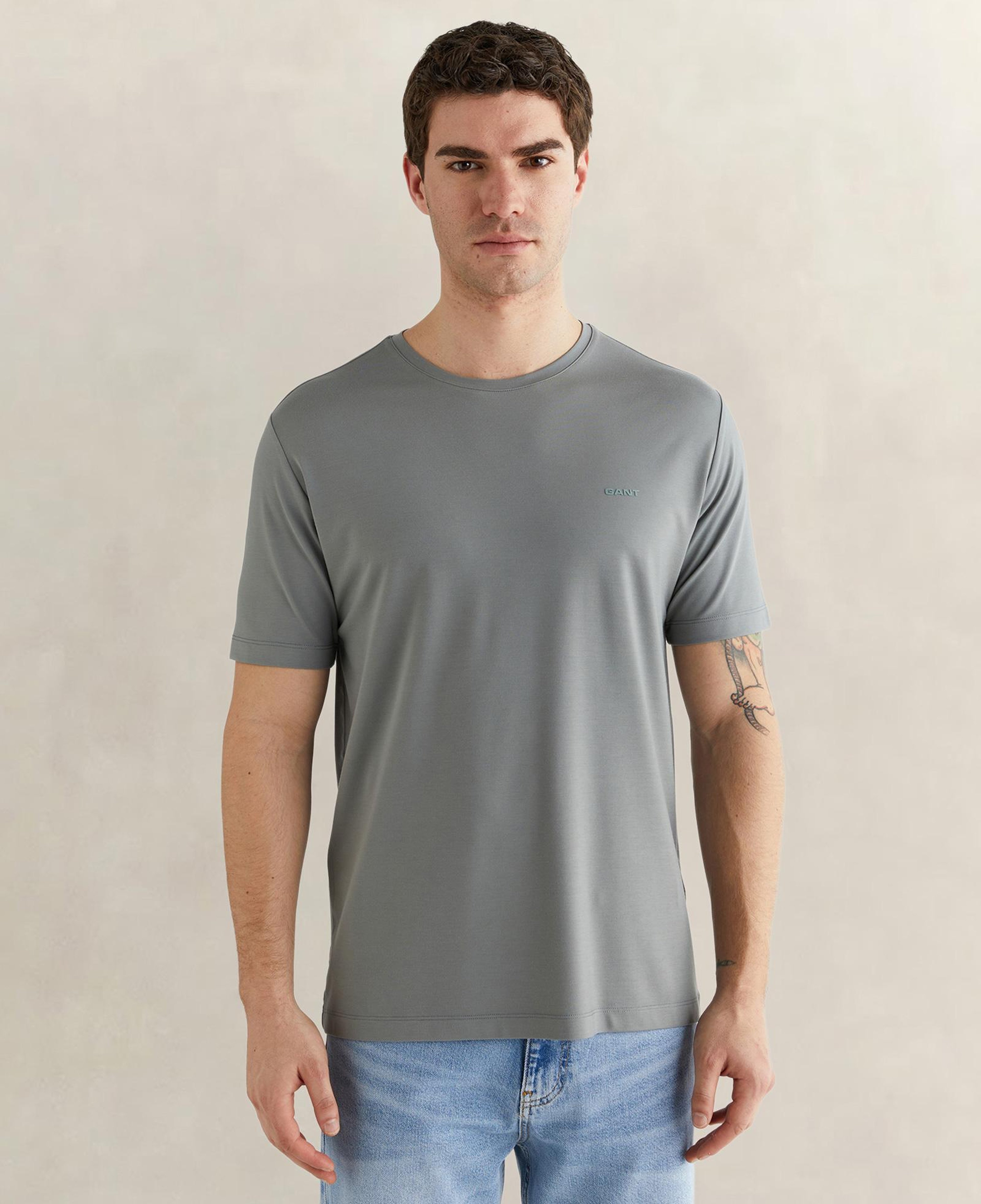 GANT Erkek Yeşil Kısa Kollu T-Shirt