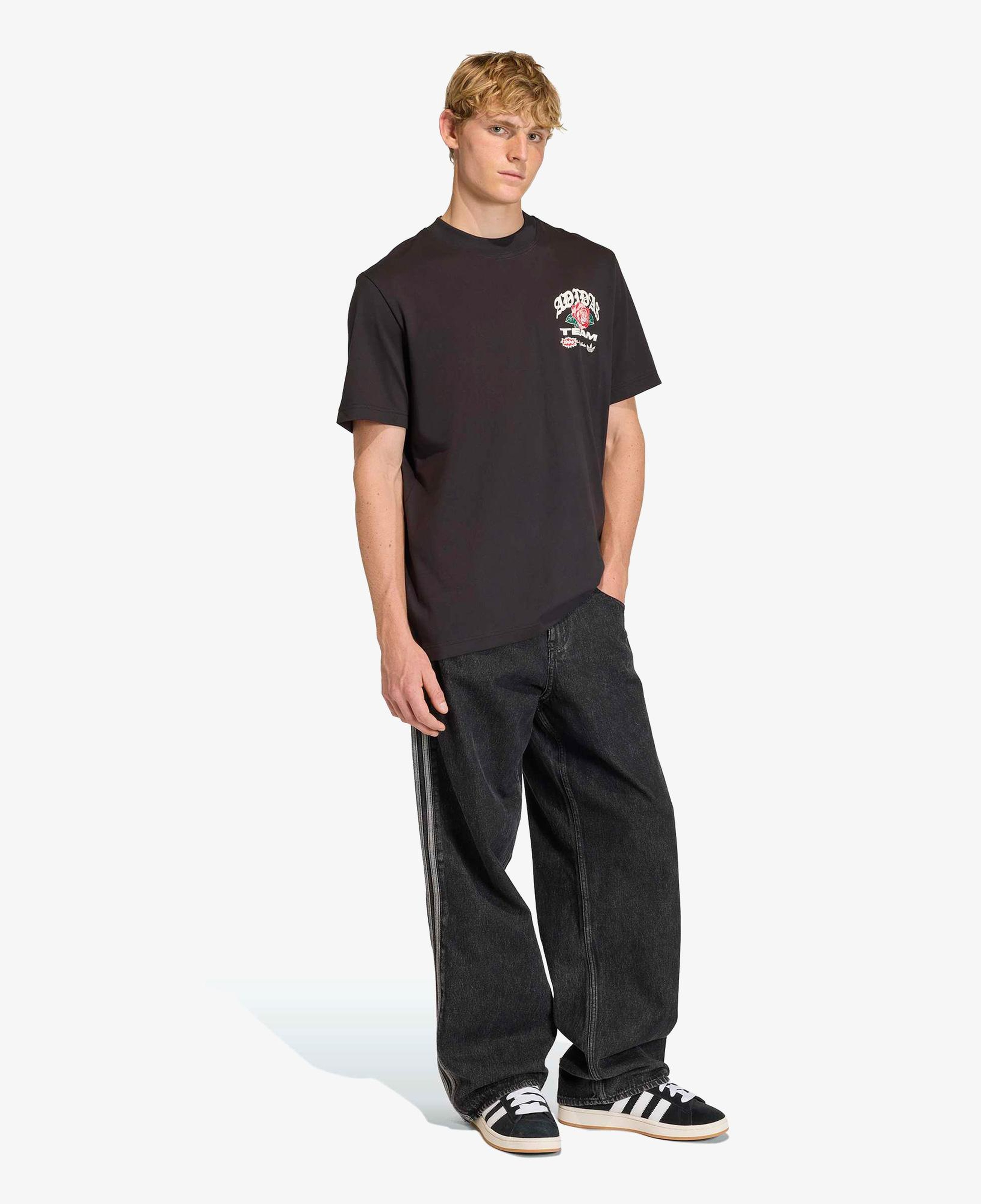 adidas Gfx Roses Erkek Siyah T-Shirt