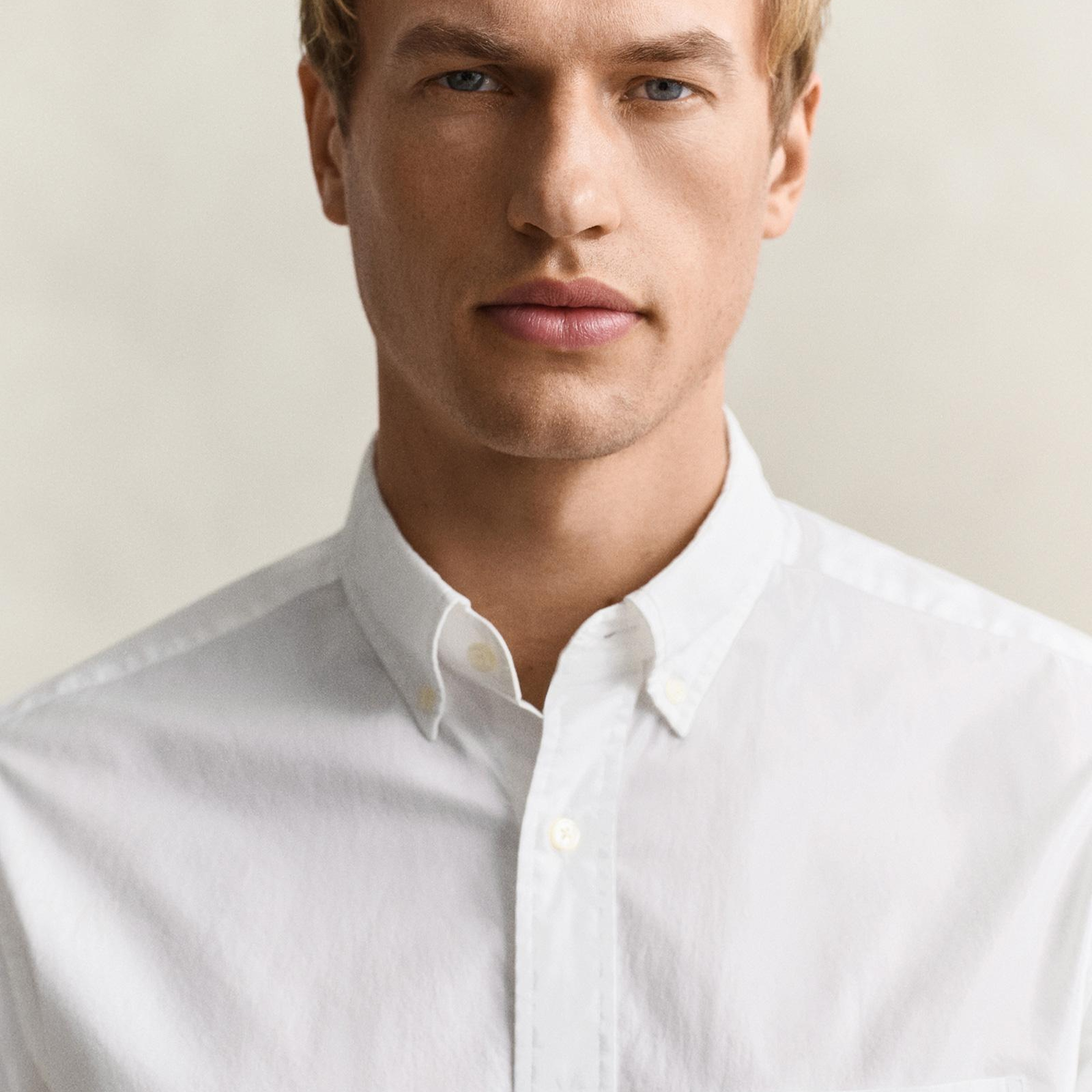 GANT Erkek Beyaz Regular Fit Poplin Gömlek