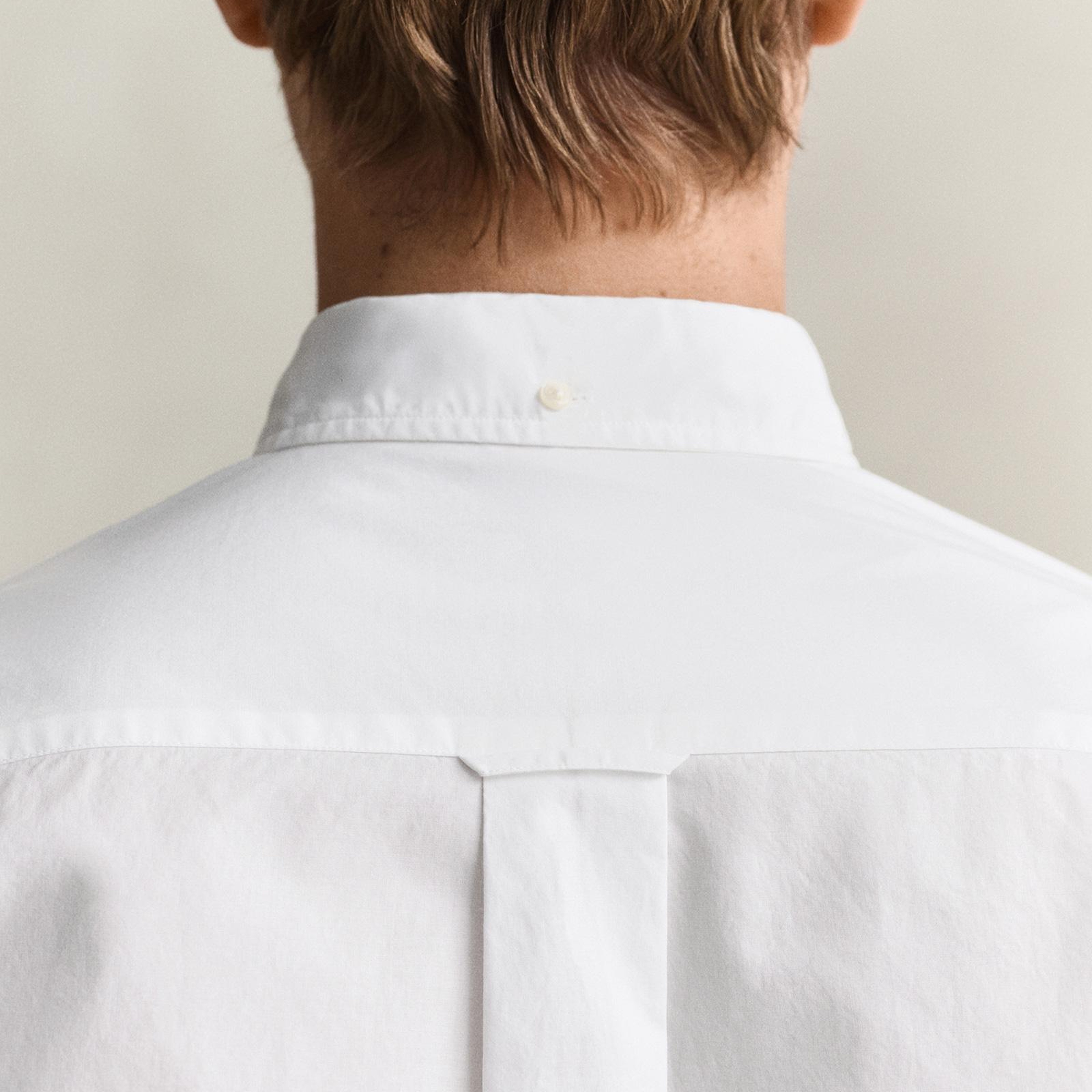 GANT Erkek Beyaz Regular Fit Poplin Gömlek