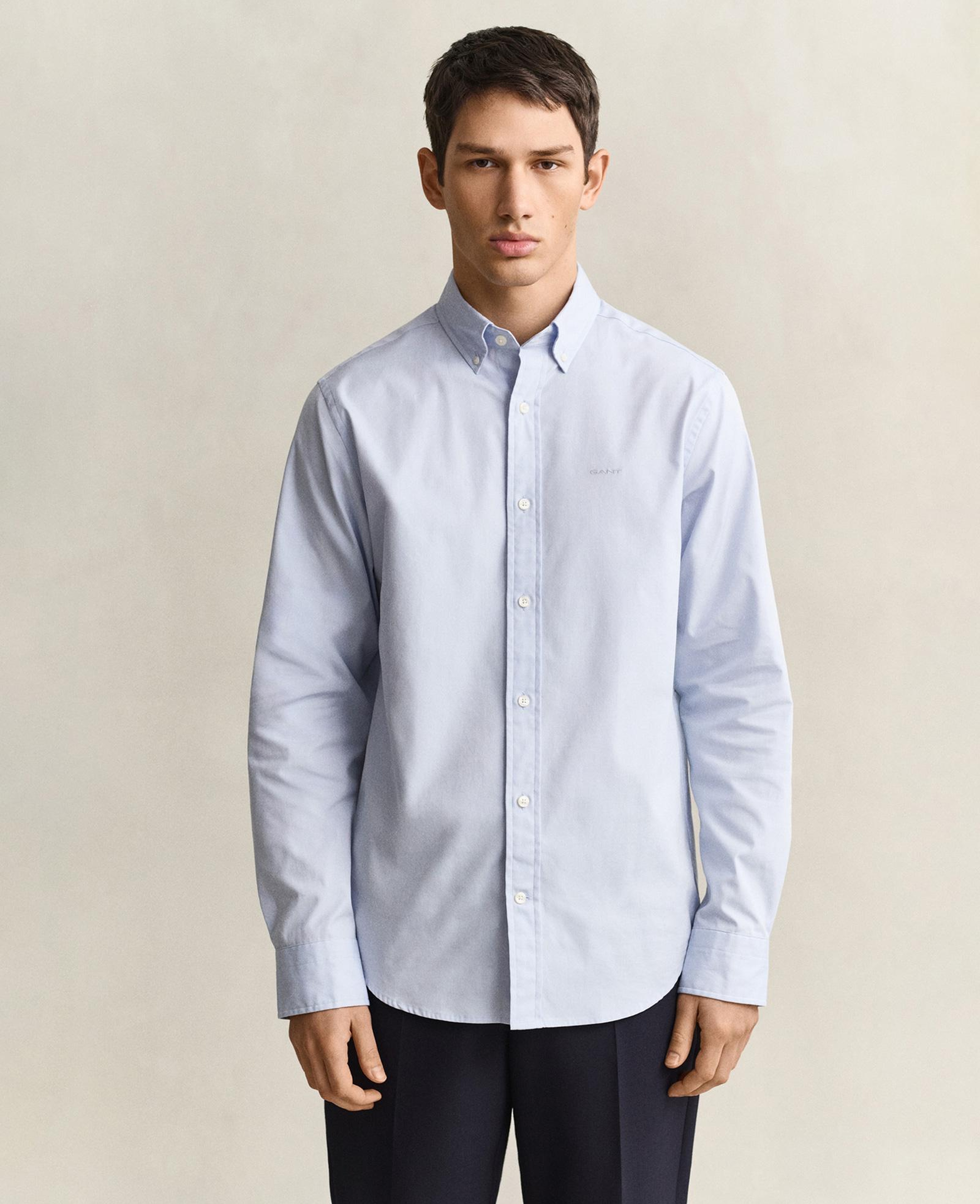 GANT Erkek Mavi Regular Fit Oxford Gömlek
