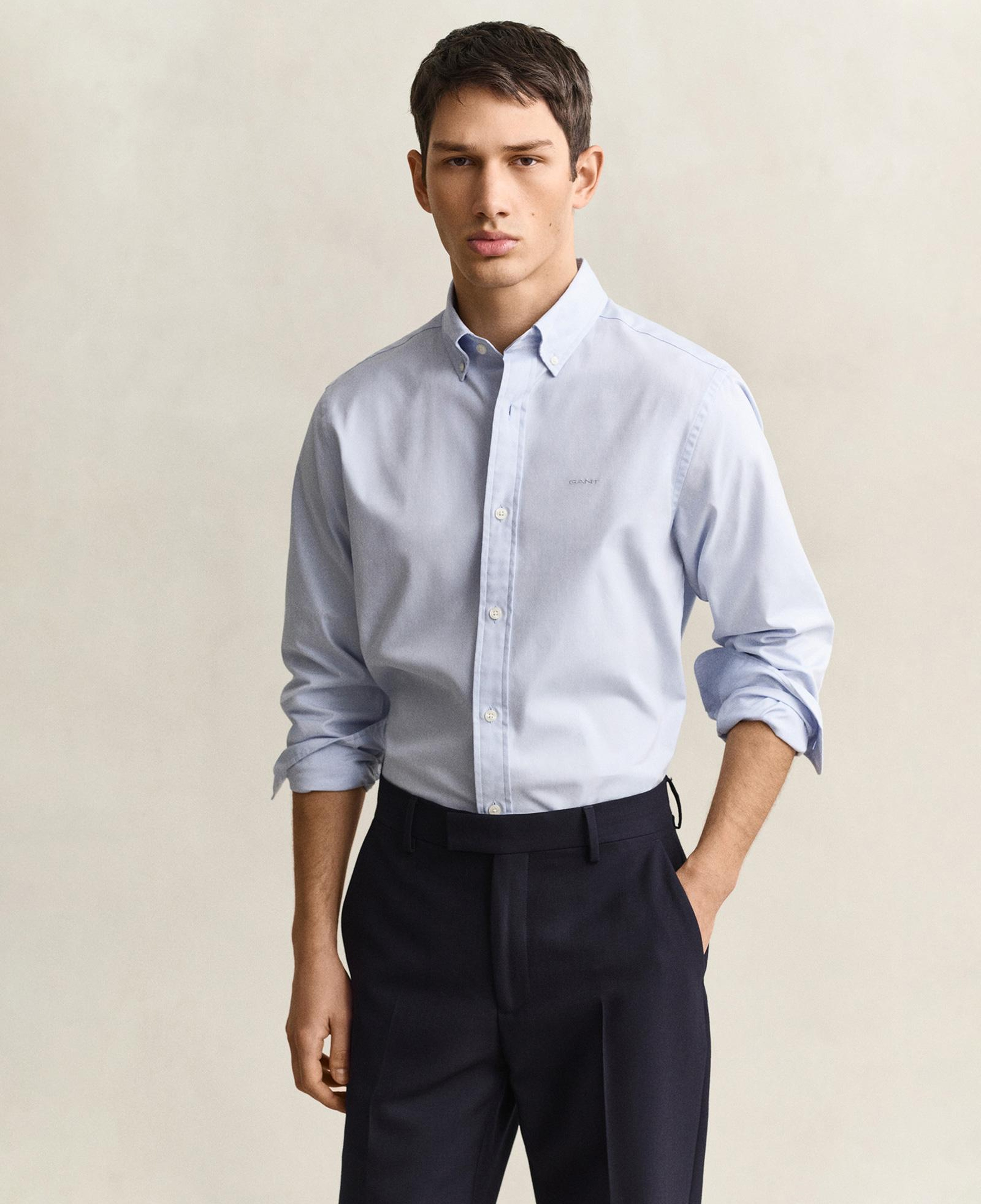 GANT Erkek Mavi Regular Fit Oxford Gömlek