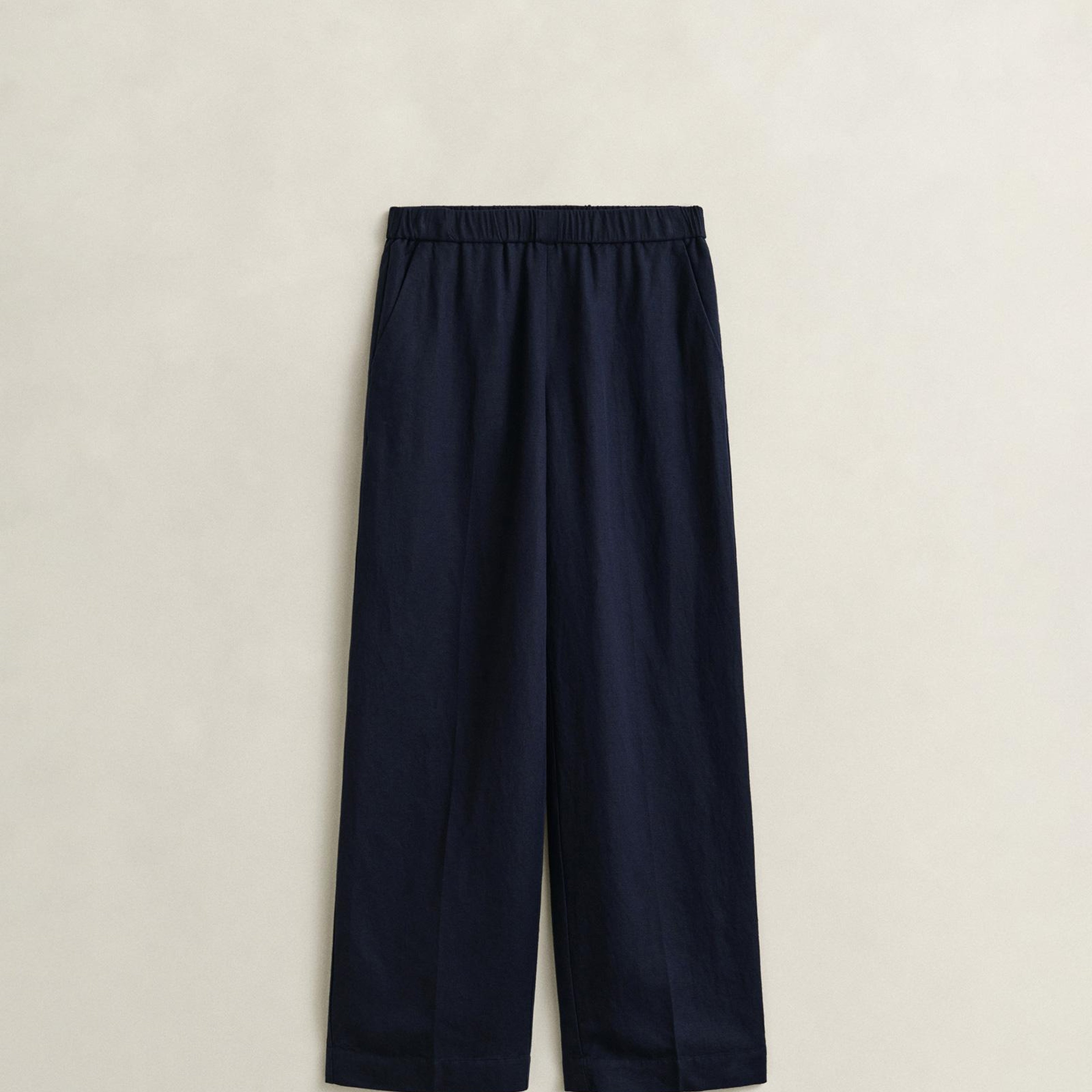 GANT Kadın Lacivert Relaxed Fit Pantolon