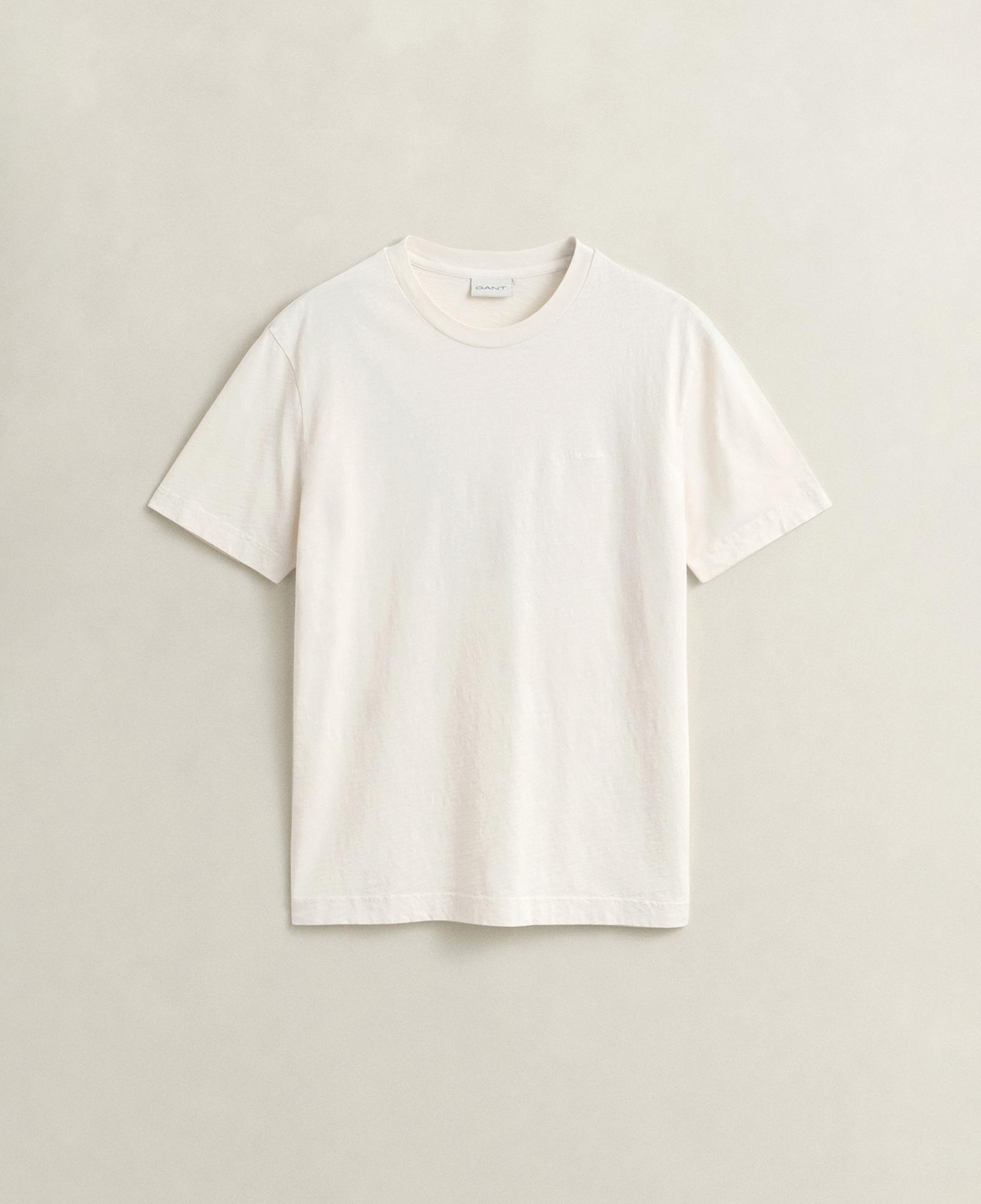 GANT Erkek Krem Bisiklet Yaka Regular Fit T-Shirt
