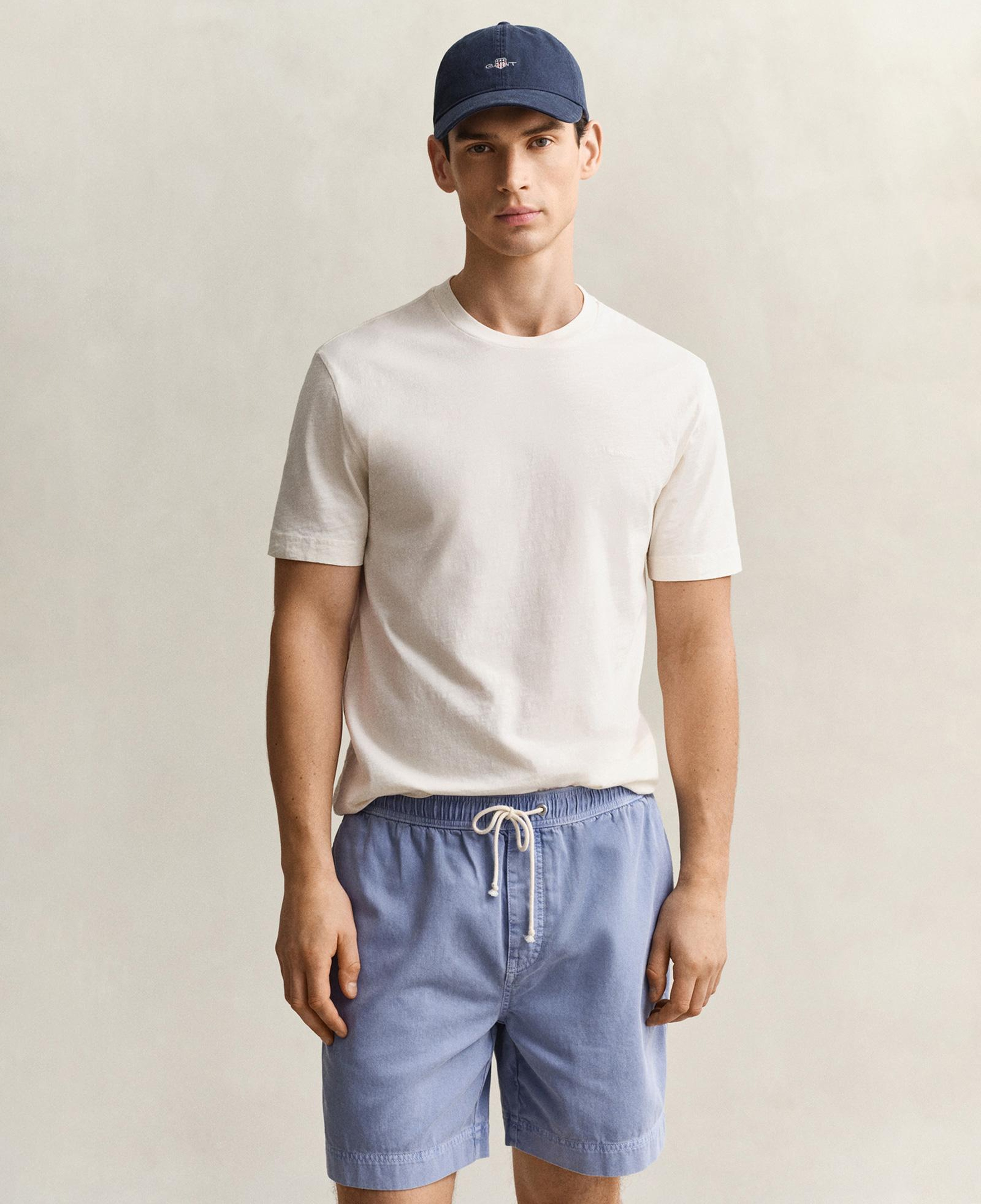 GANT Erkek Krem Bisiklet Yaka Regular Fit T-Shirt