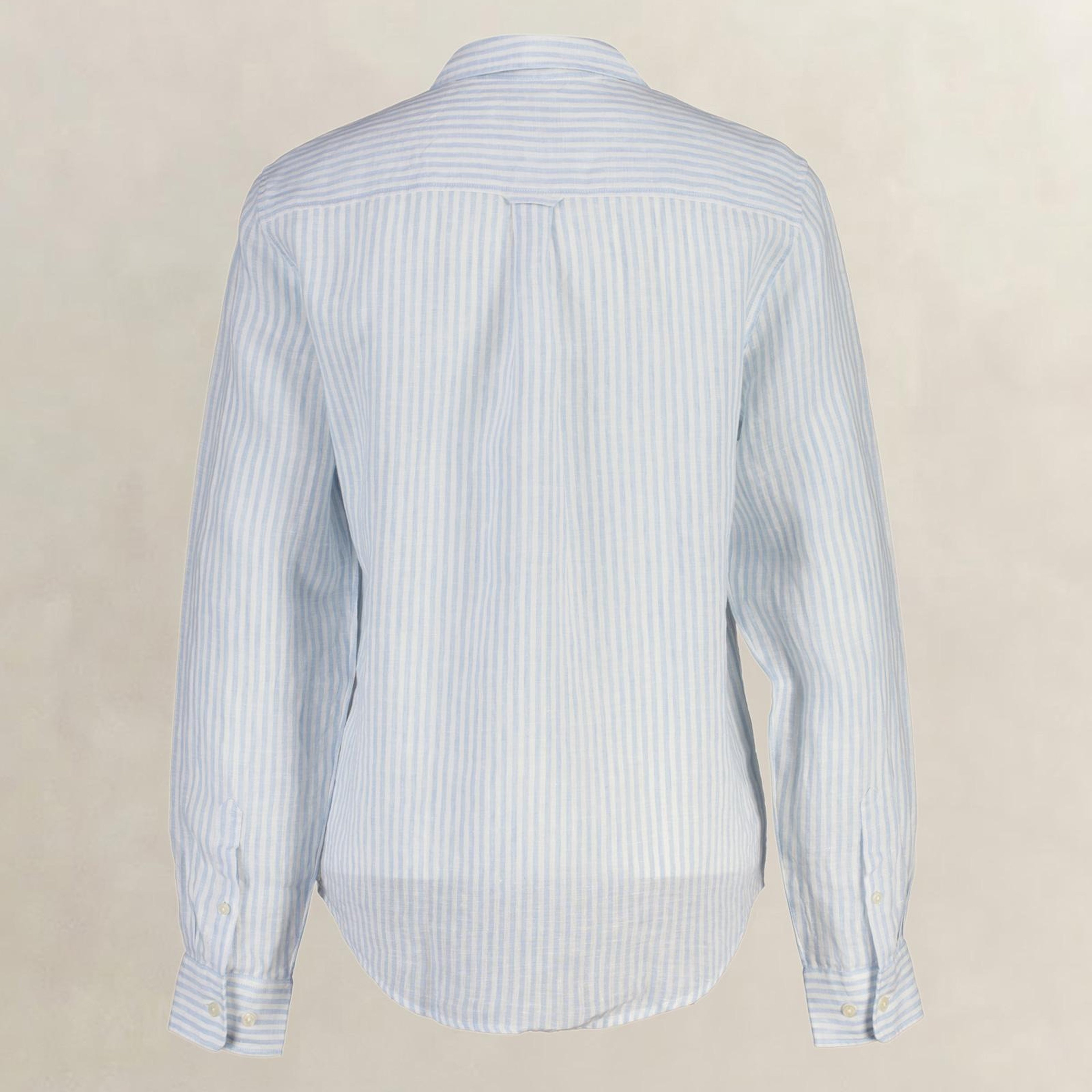 GANT Kadın Mavi Regular Fit Çizgili Gömlek
