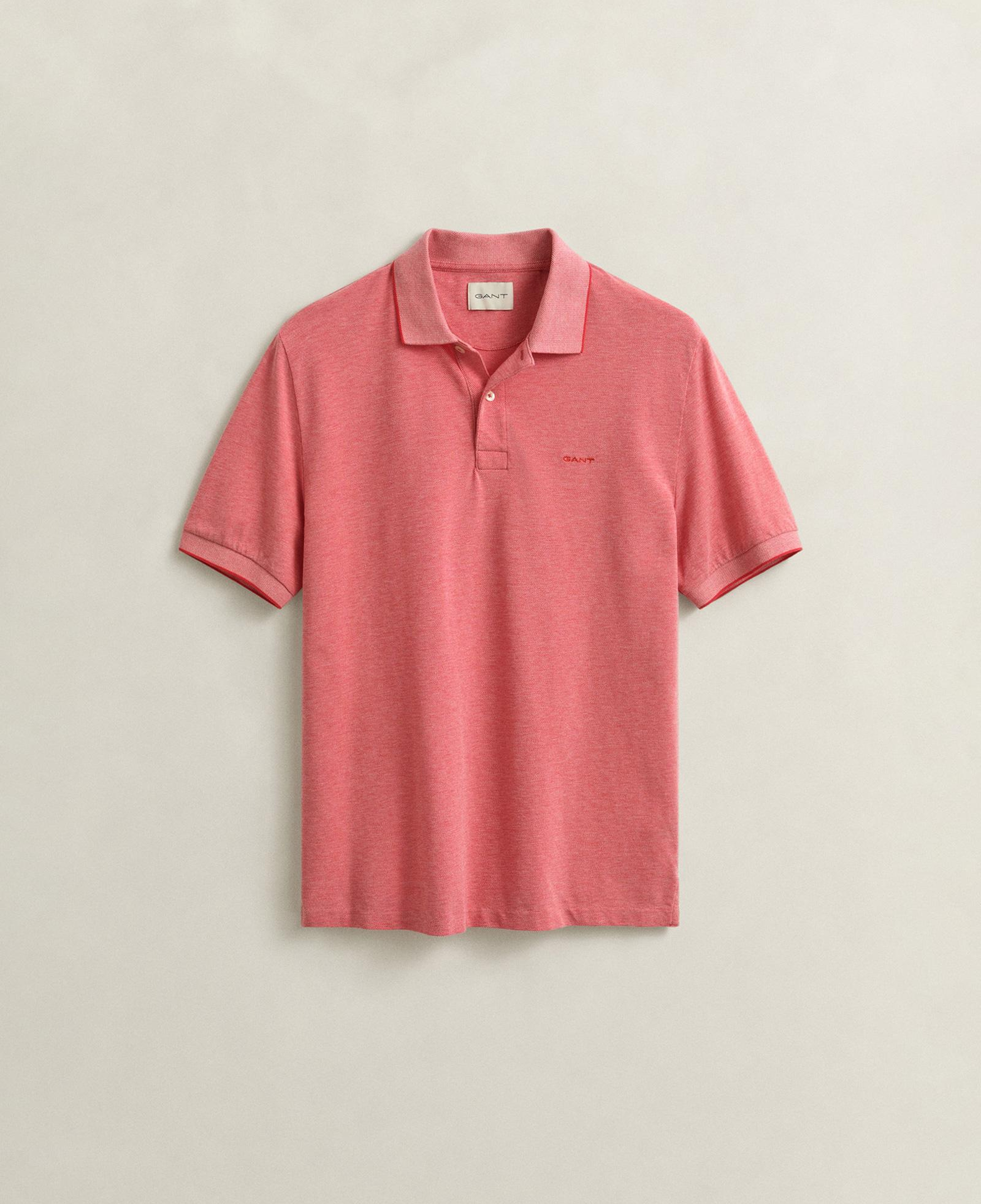 GANT Erkek Kırmızı Regular Fit Polo Yaka T-Shirt