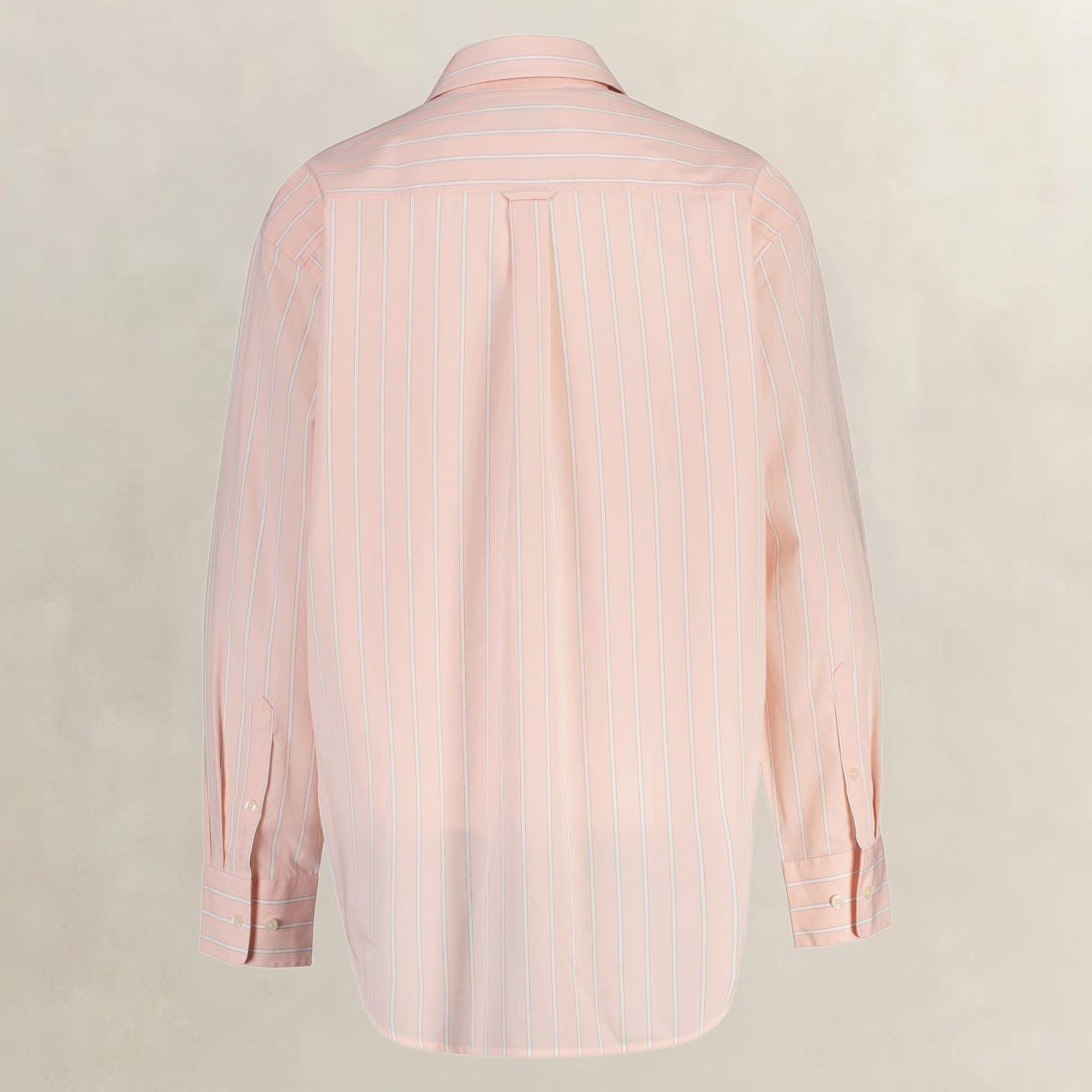 GANT Kadın Pembe Relaxed Fit Çizgili Gömlek