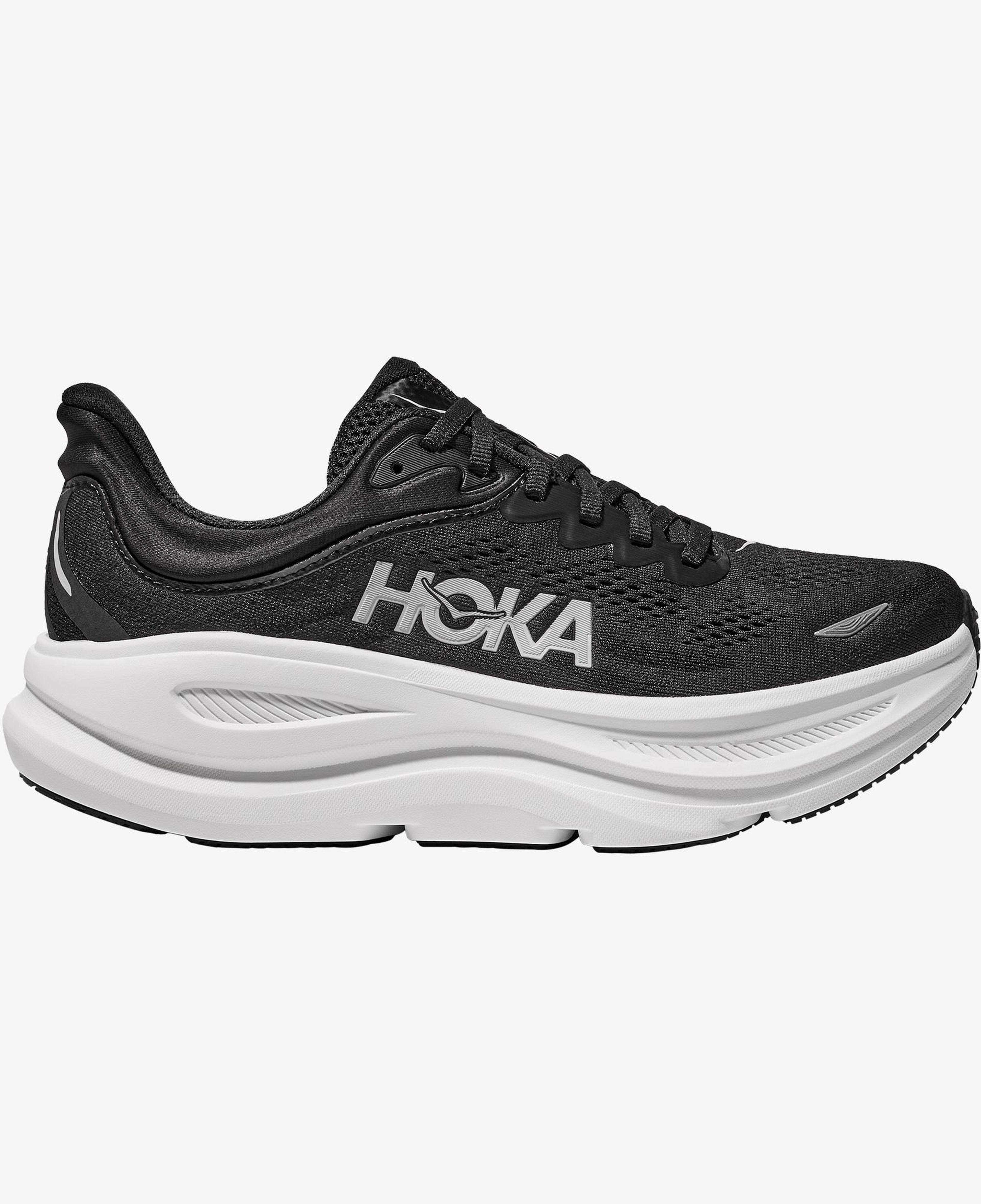 Hoka Bondi 9 Kadın Siyah Yol Koşusu Ayakkabısı