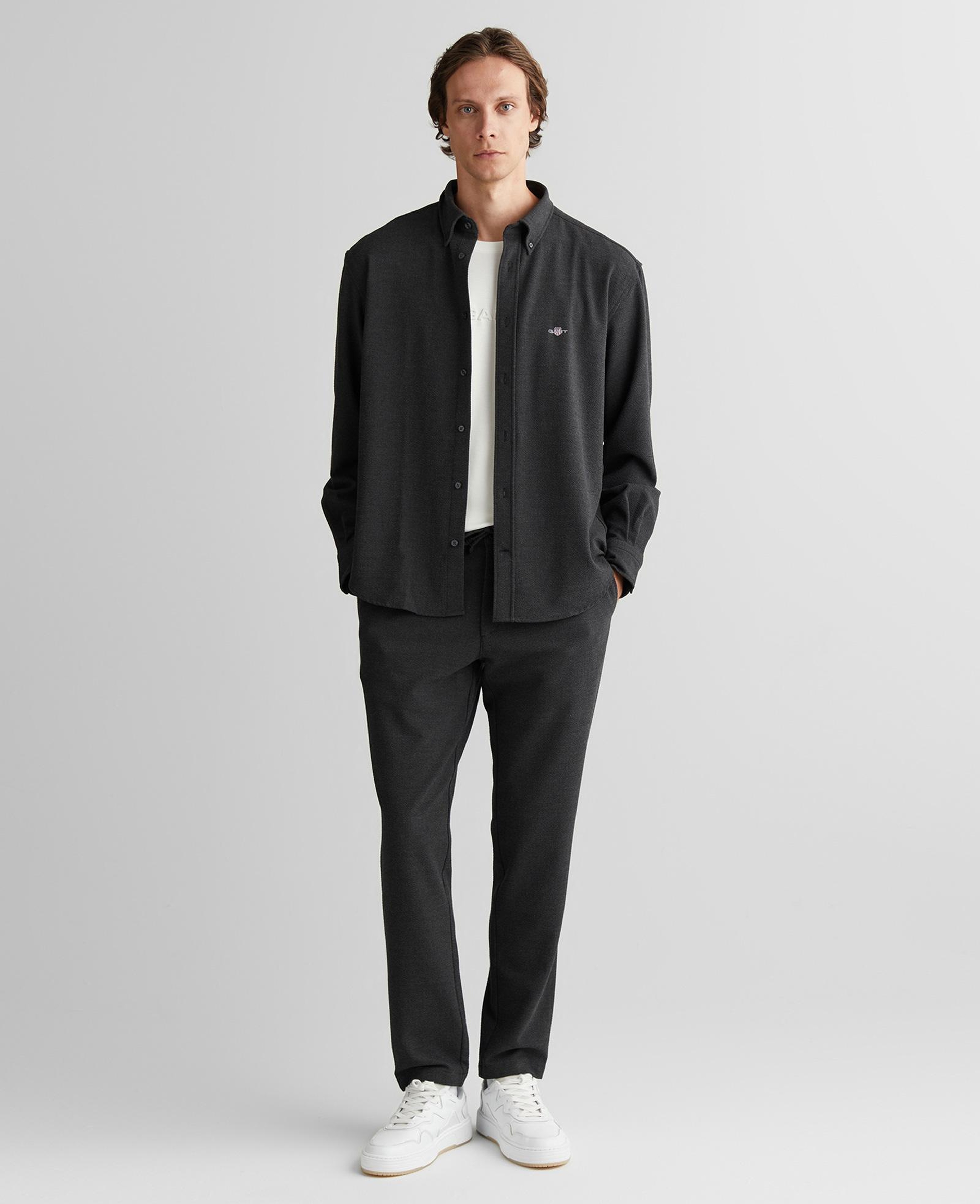 GANT Erkek Gri Relaxed Fit Gömlek