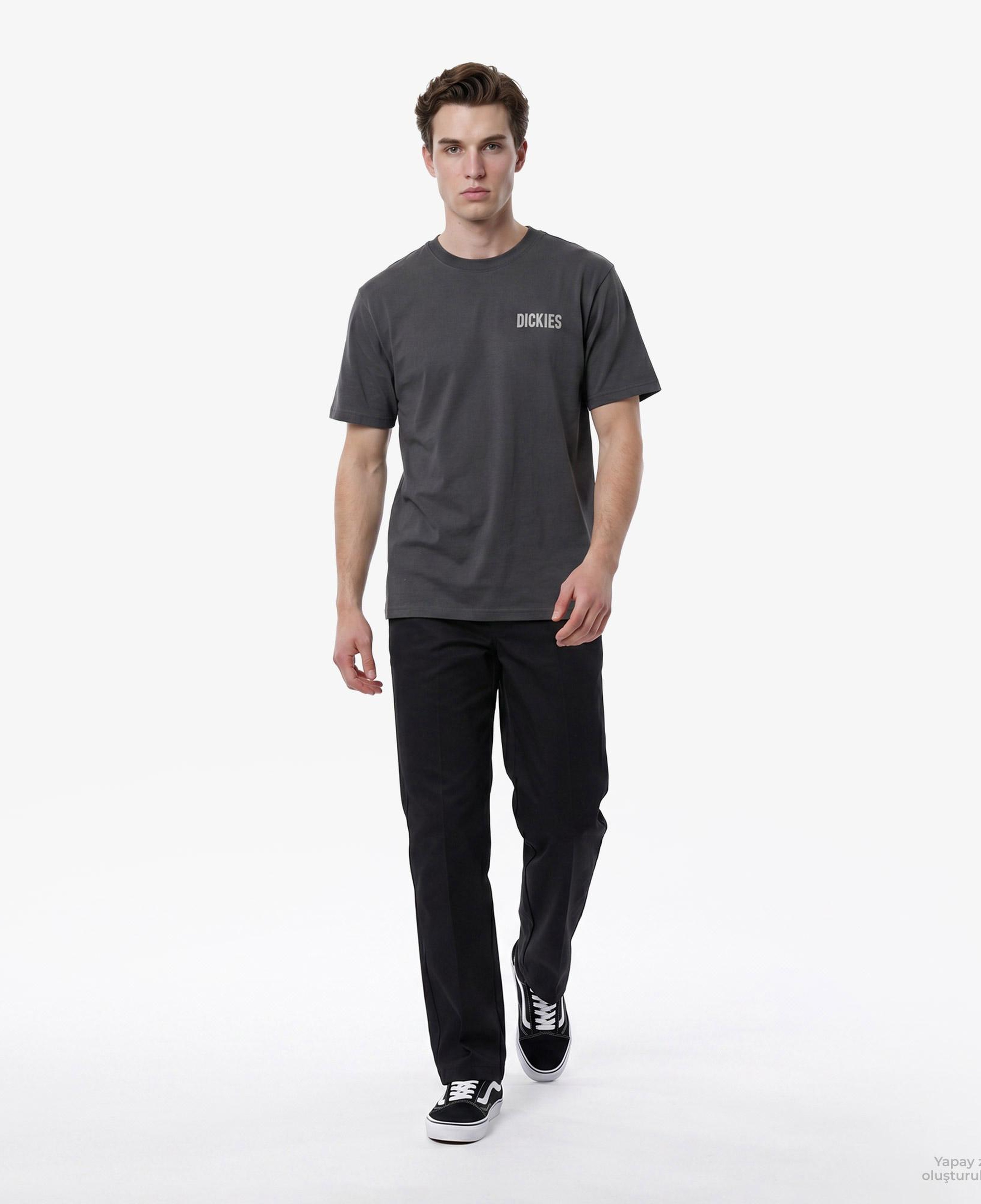 Dickies Wolfhurst Erkek Gri T-Shirt