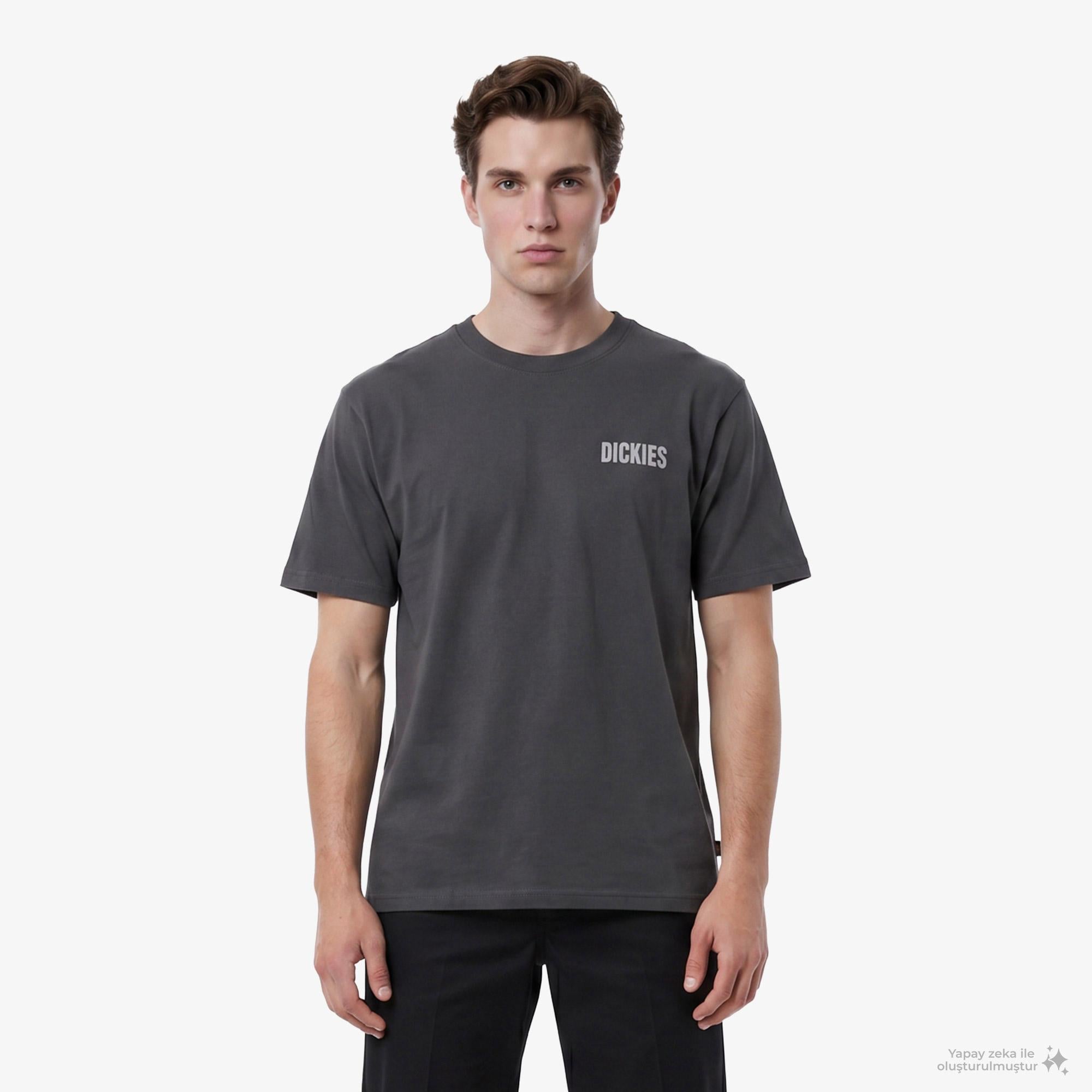 Dickies Wolfhurst Erkek Gri T-Shirt