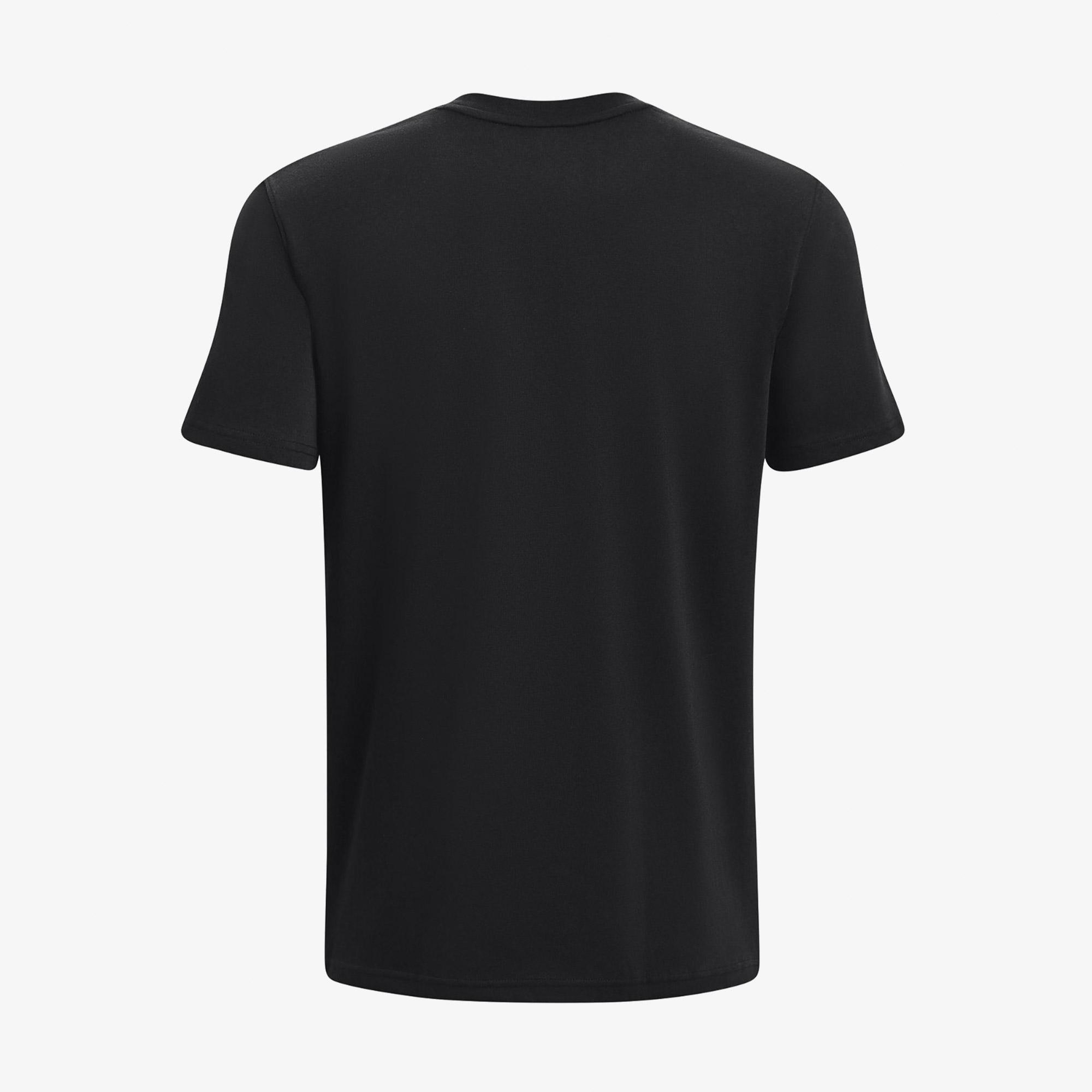 Under Armour Logo Nakışlı Heavyweight Siyah Kısa Kollu Erkek T?Shirt