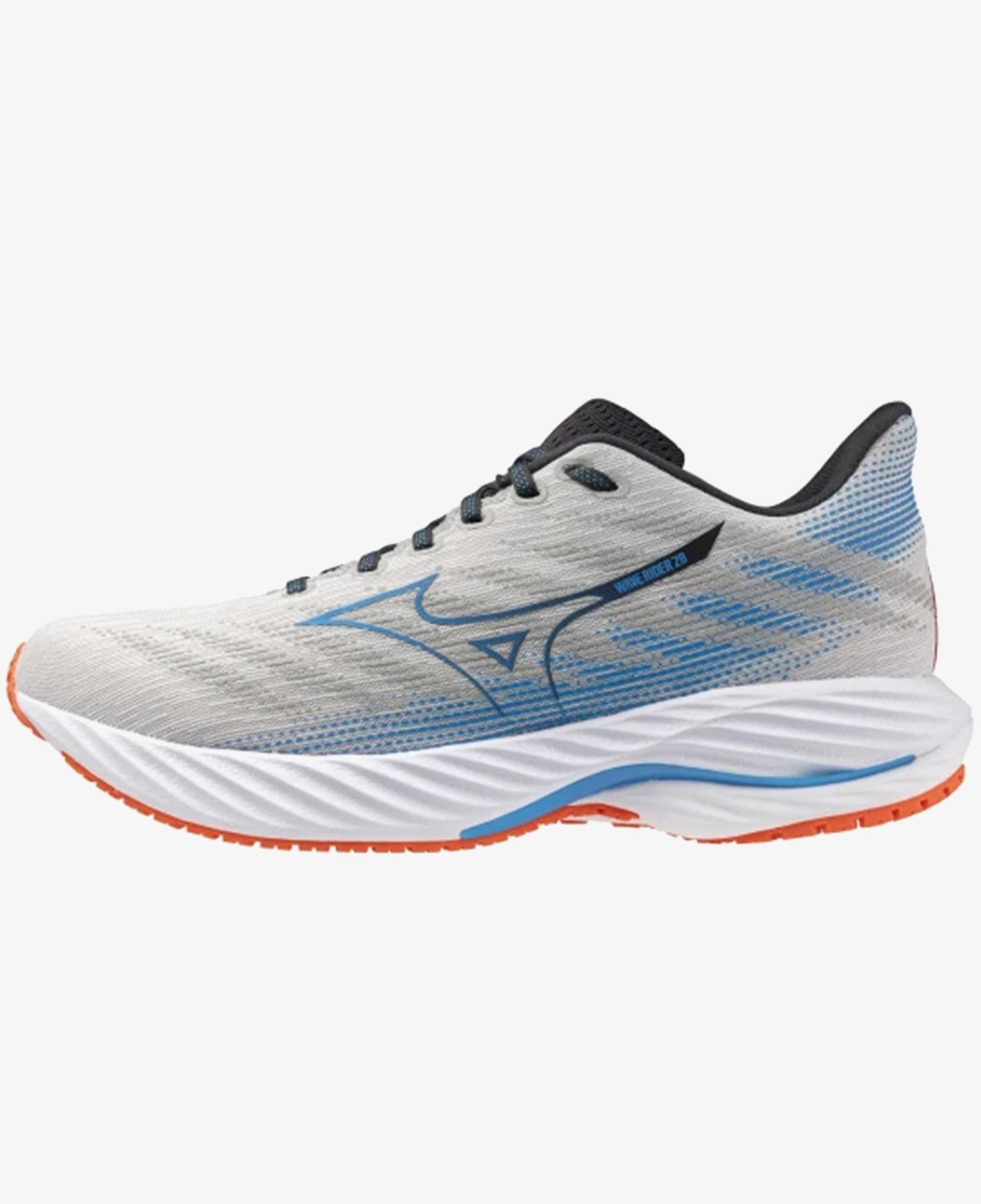 Mizuno Wave Rider 28 Erkek Gri Koşu Ayakkabısı