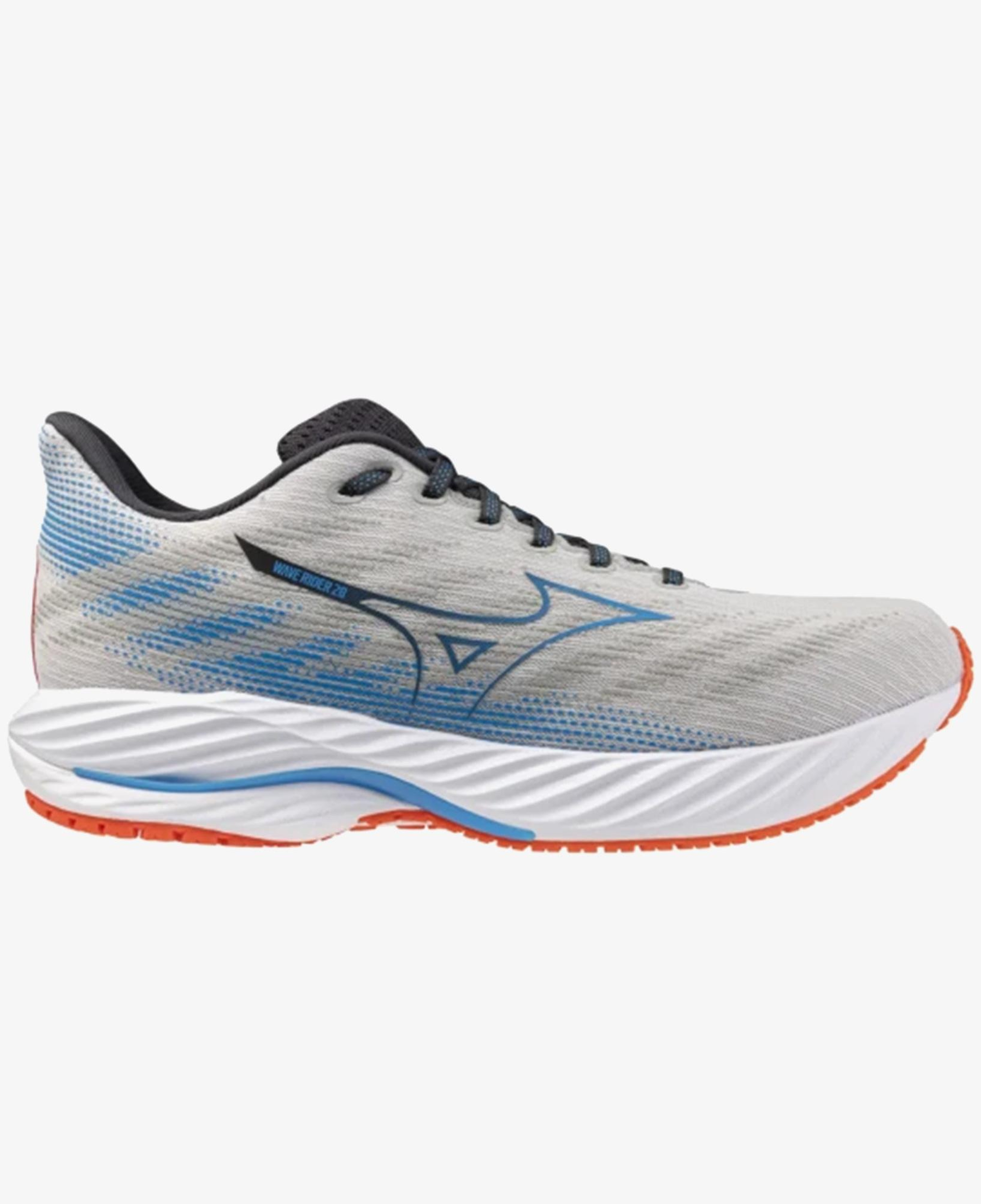 Mizuno Wave Rider 28 Erkek Gri Koşu Ayakkabısı