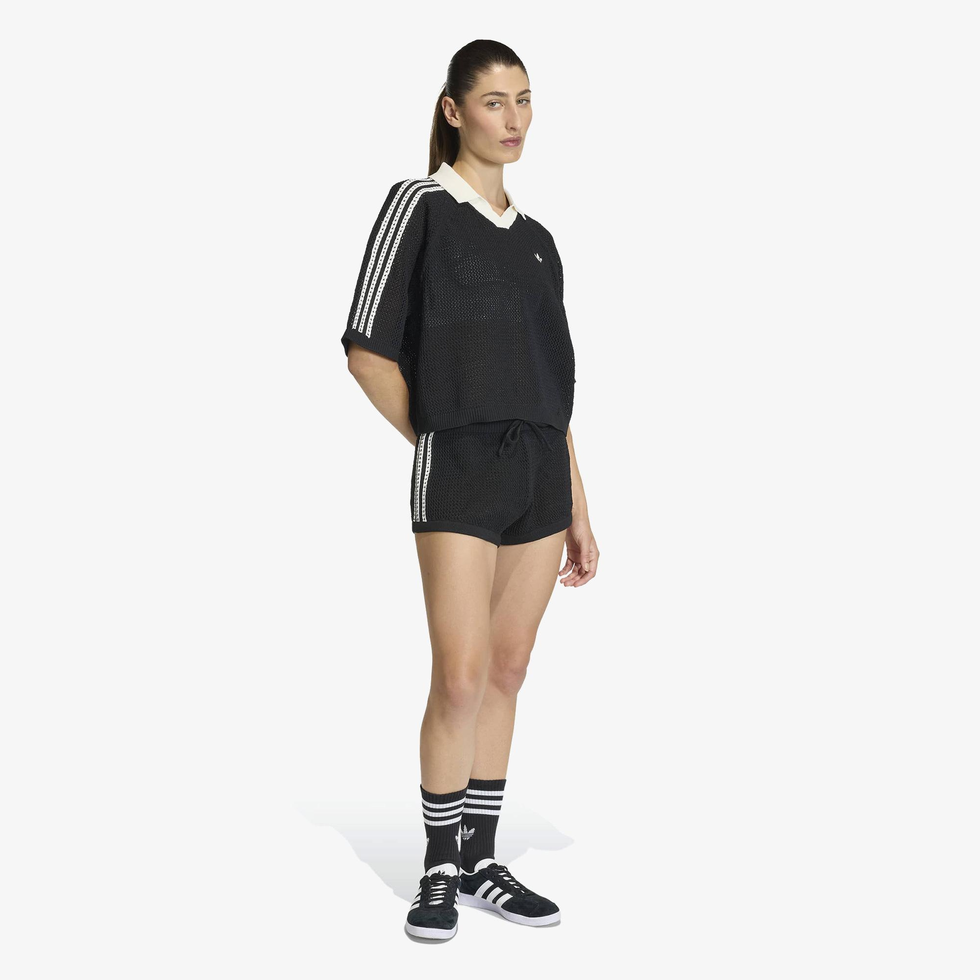adidas Crochet Kadın Siyah Polo