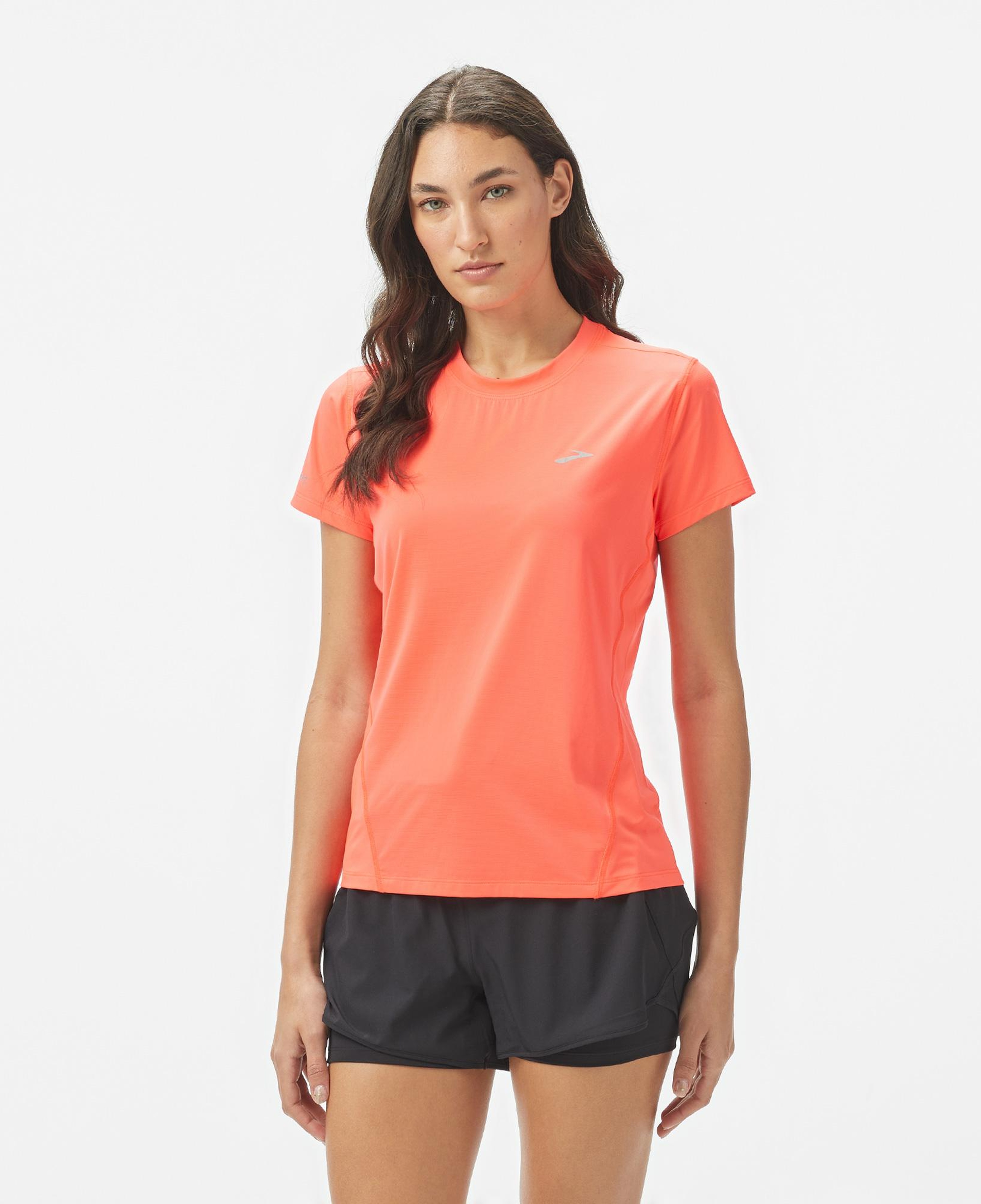 Brooks Sprint Free Sleeve 3.0 Kadın Turuncu Koşu T-Shirt