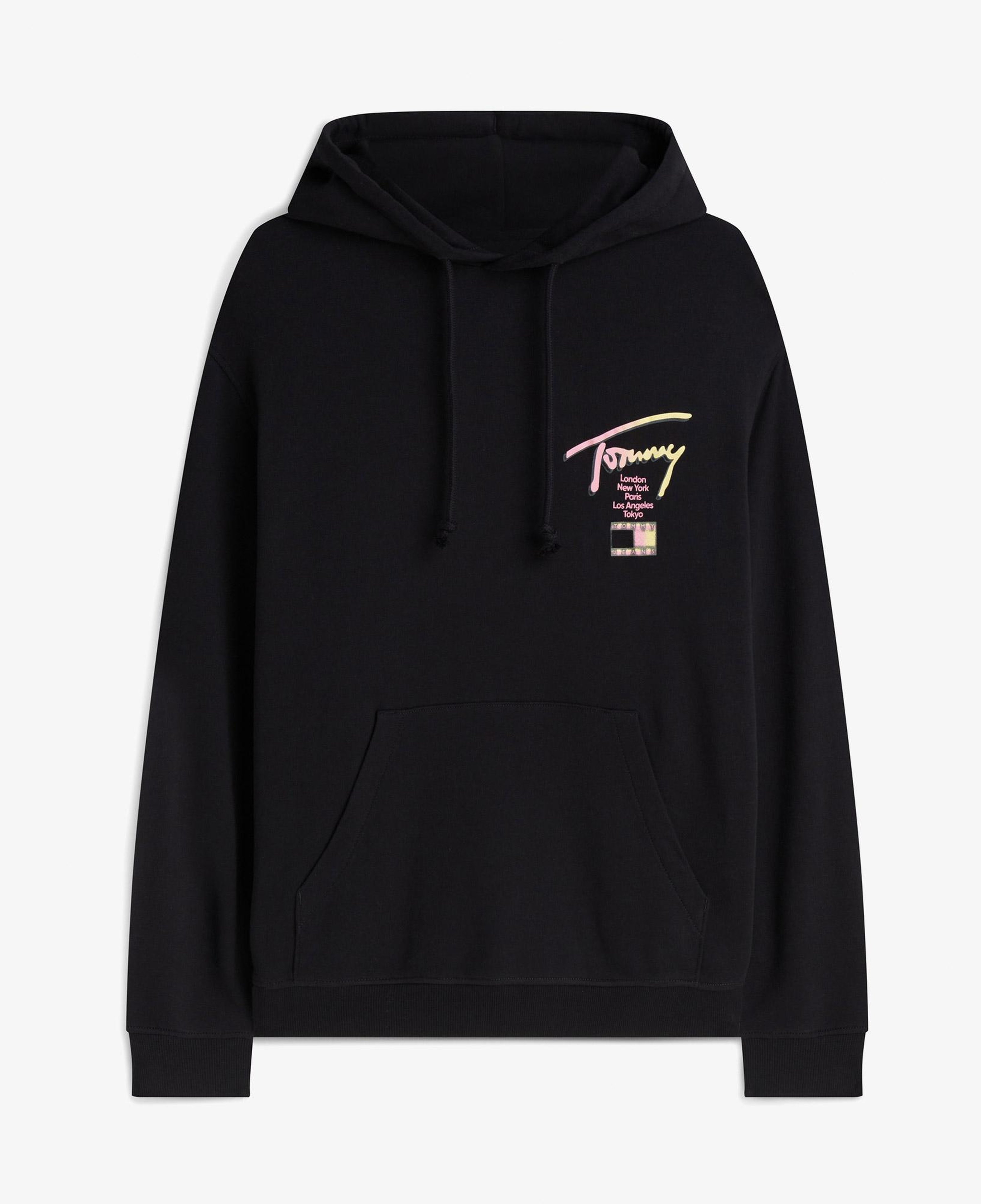Tommy Hilfiger Rlx Signature Erkek Siyah Sweatshirt