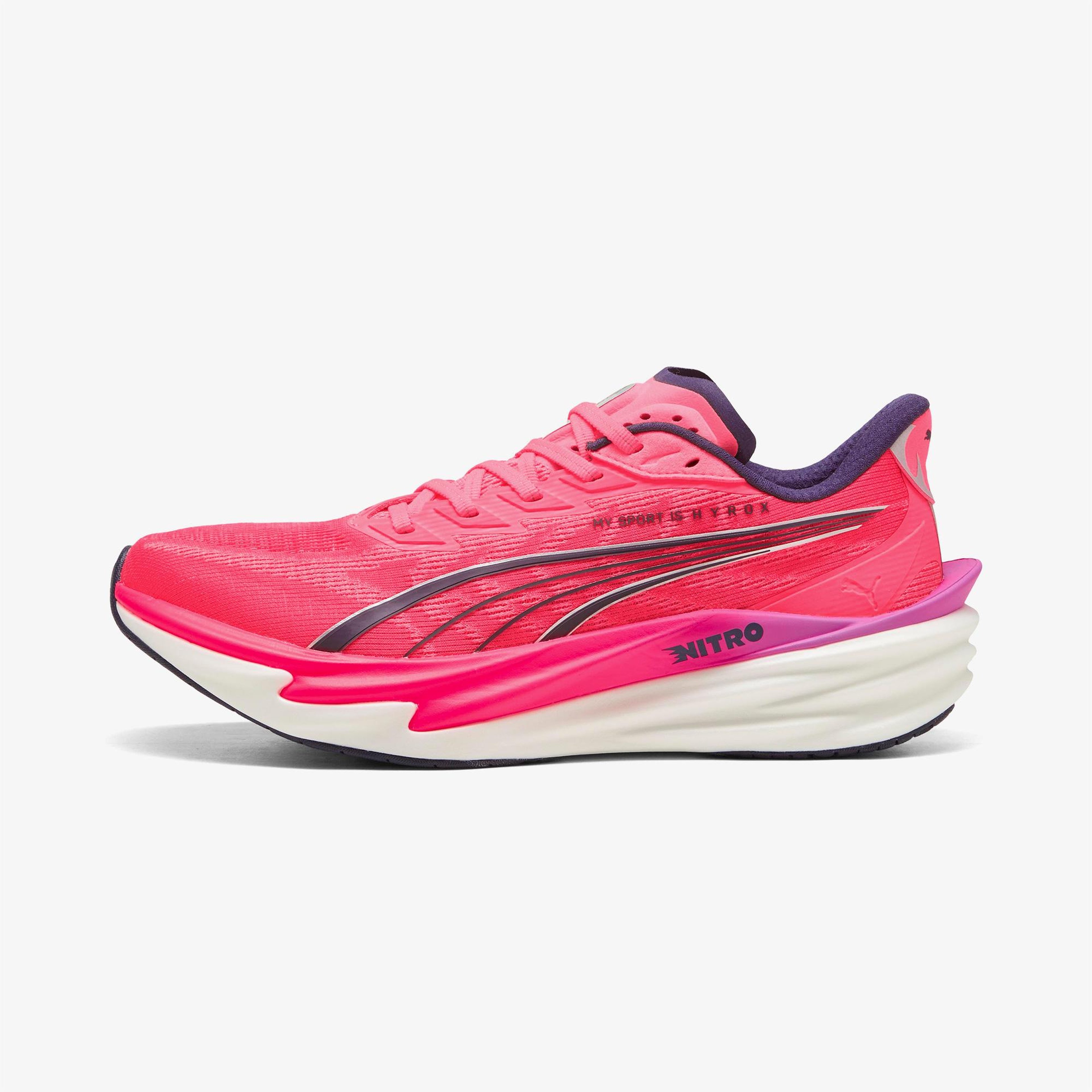 Puma Deviate Nitro 4 x Hyrox Erkek Beyaz Koşu Ayakkabısı