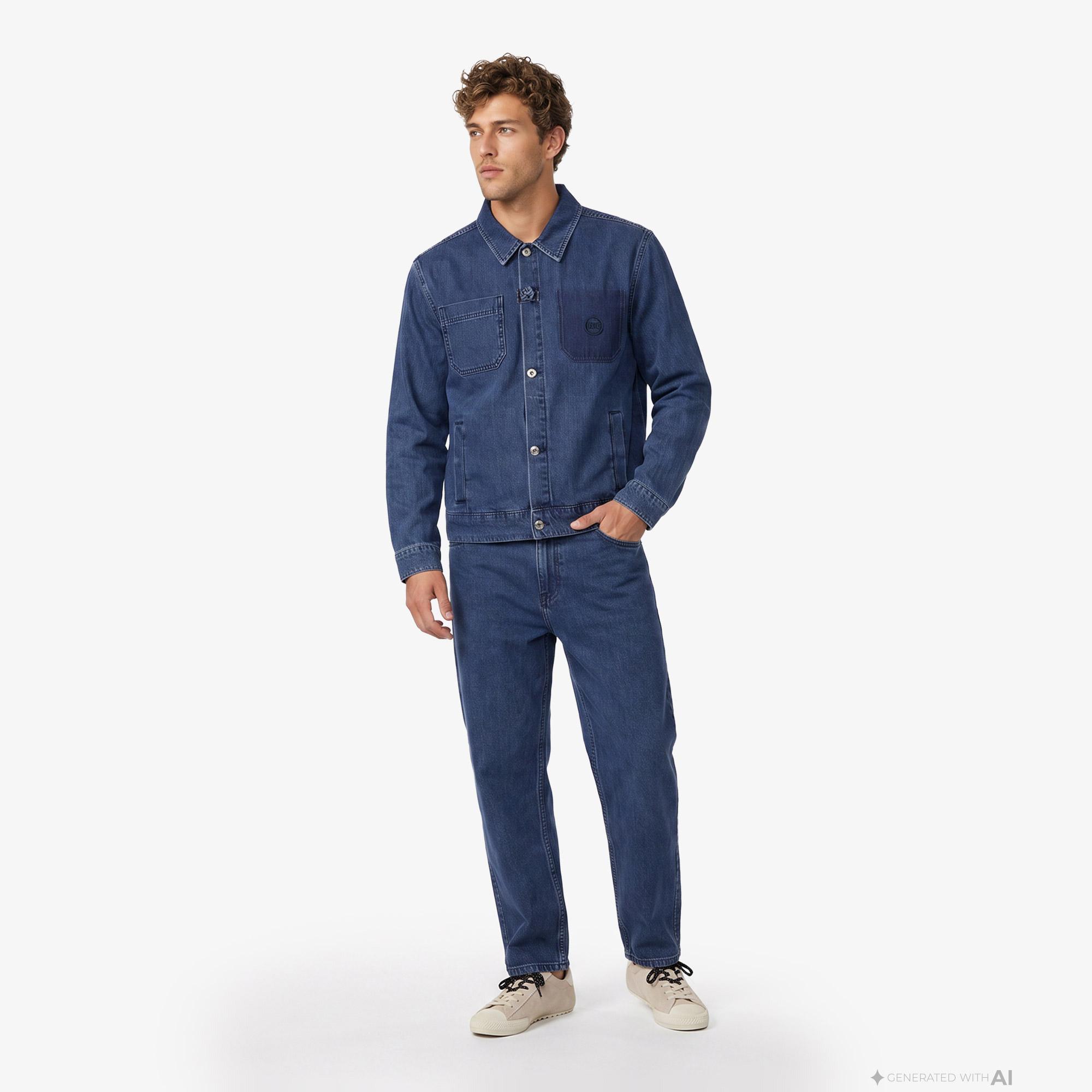 UNITED4 Classic Fit Erkek Mavi Ceket