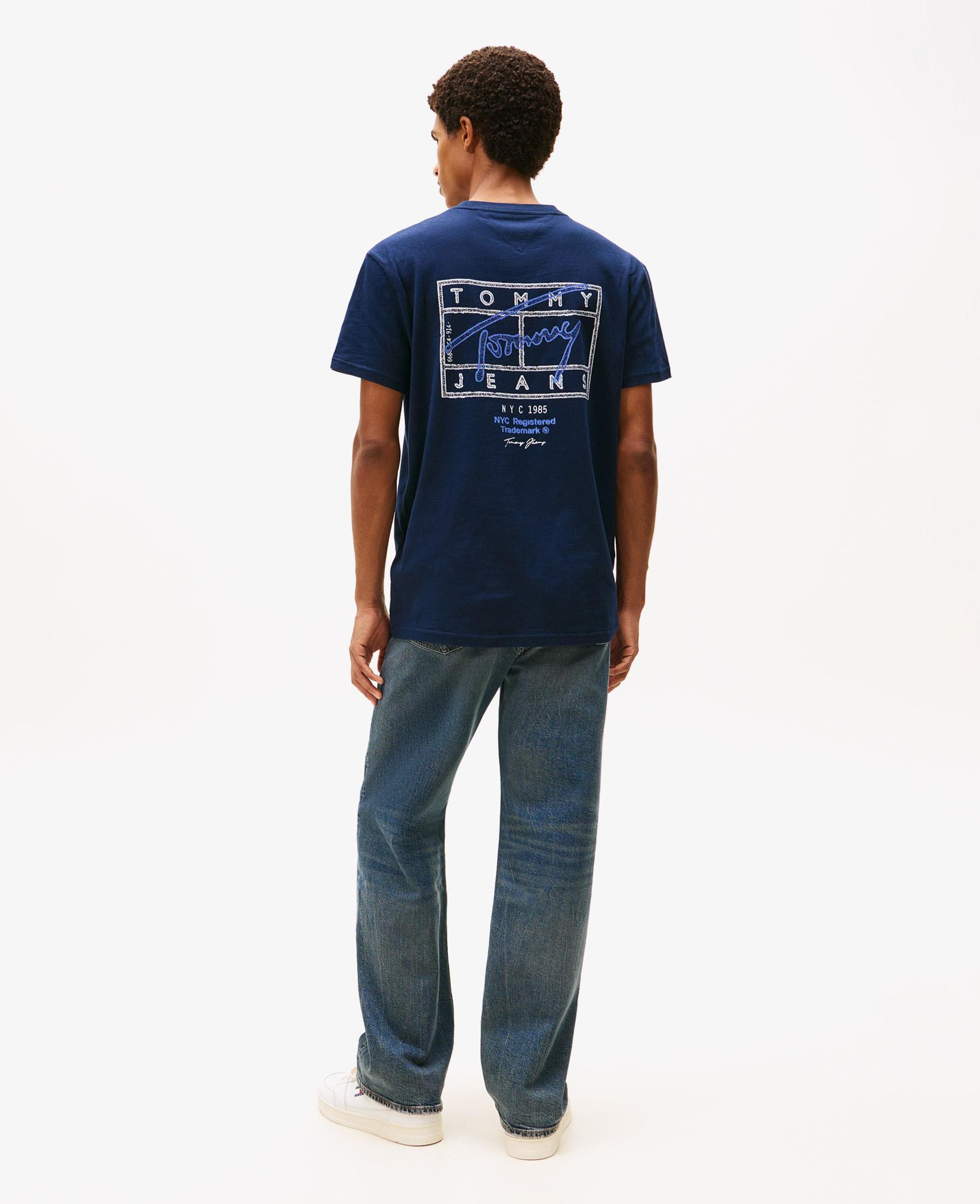 Tommy Hilfiger Signature Erkek Lacivert T-Shirt