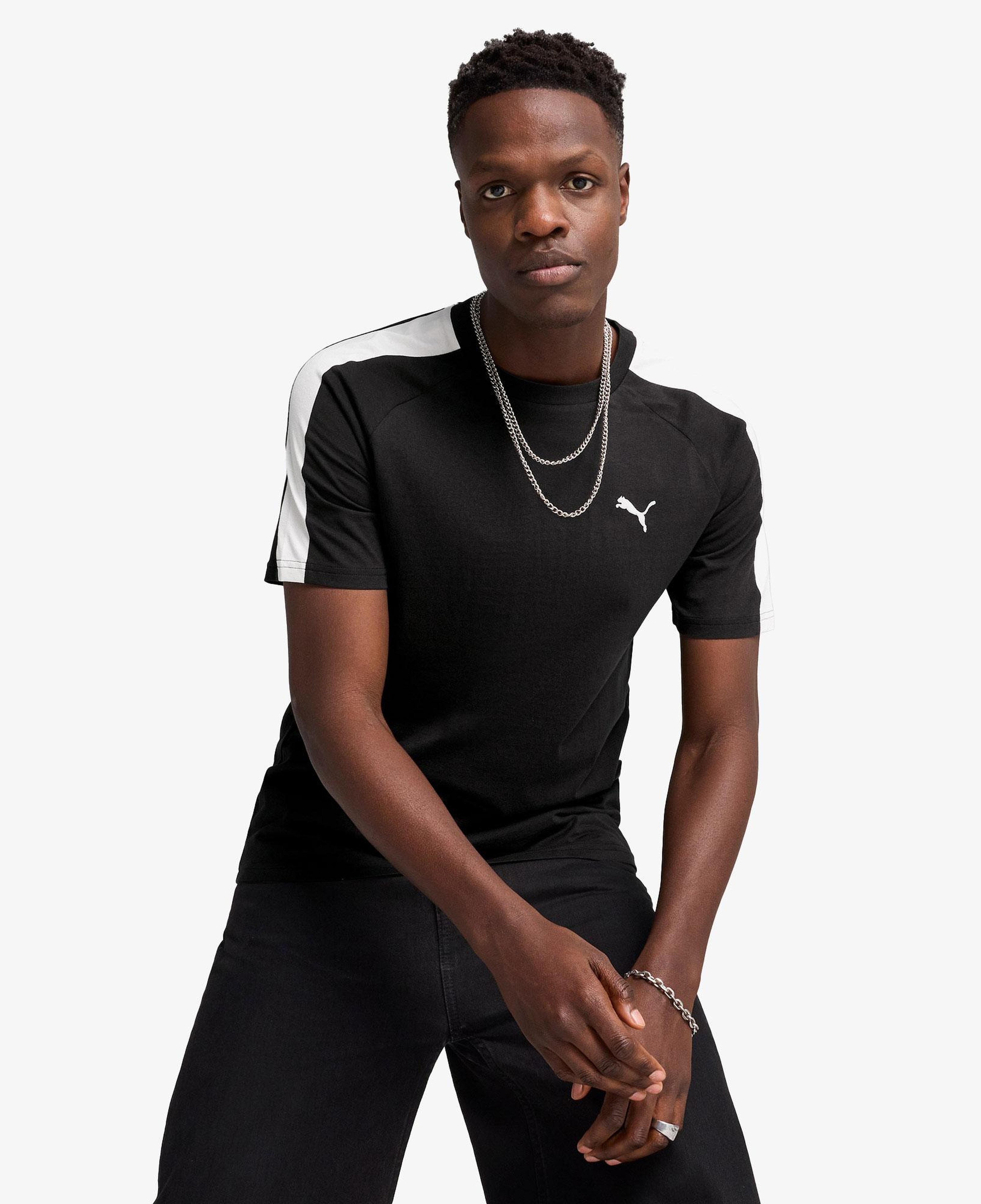 Puma T7 Erkek Siyah T-Shirt