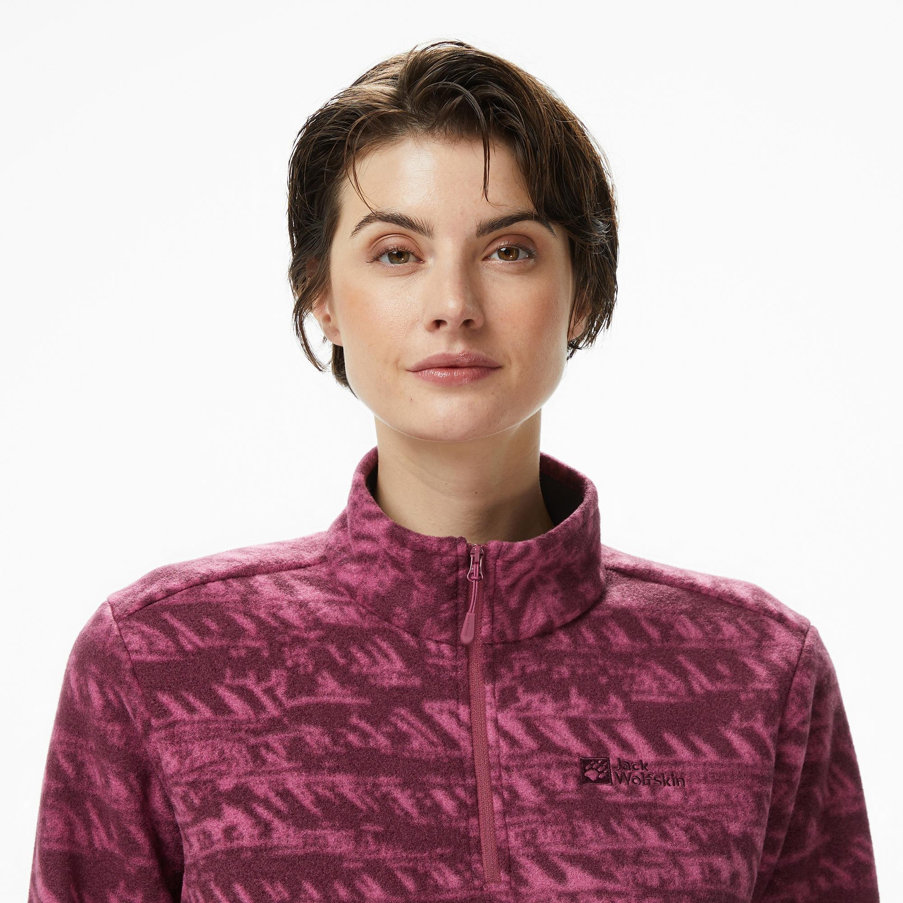 Jack Wolfskin Big Sky Kadın Pembe Outdoor Polar