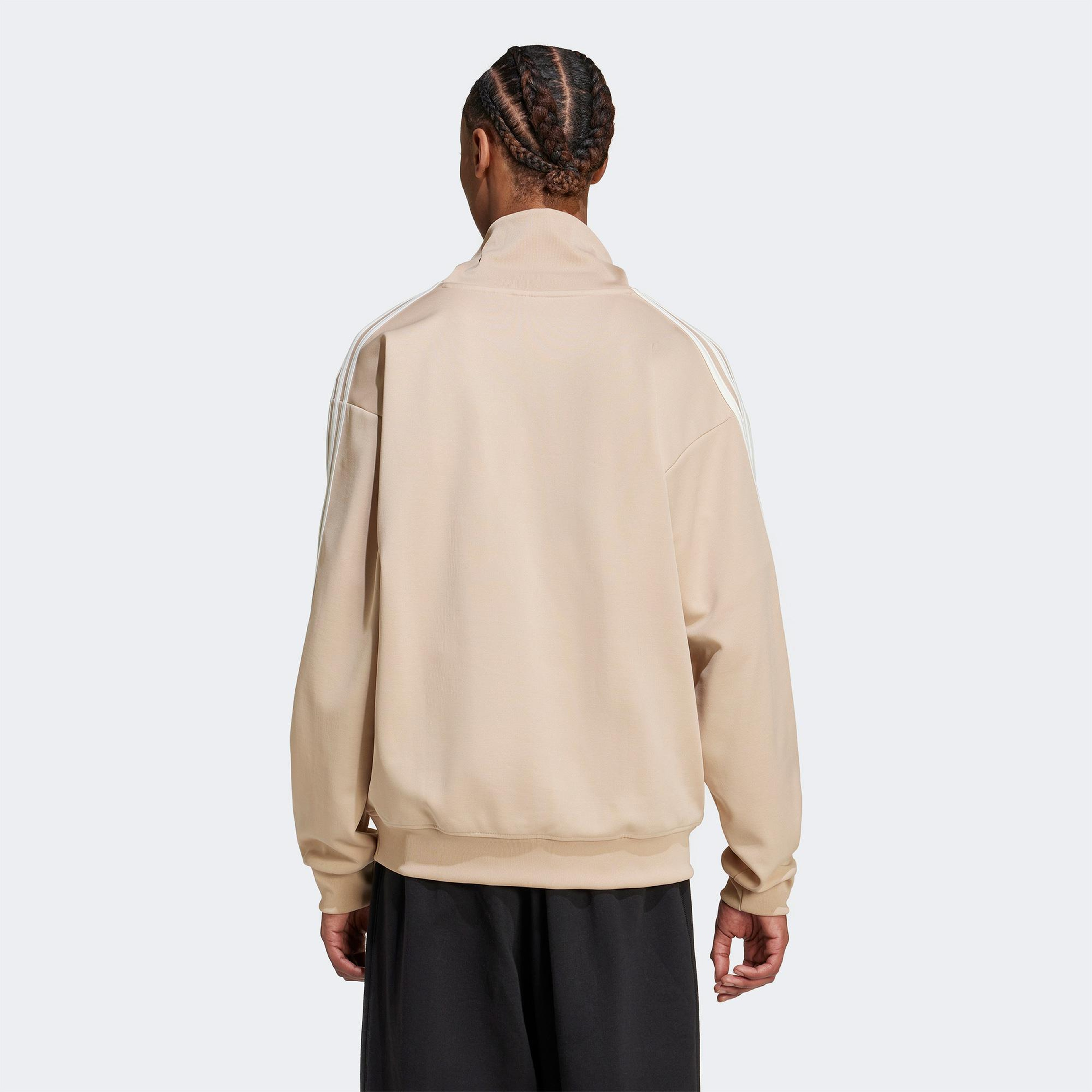 adidas Adicolor Funel Neck Erkek Bej Sweatshirt