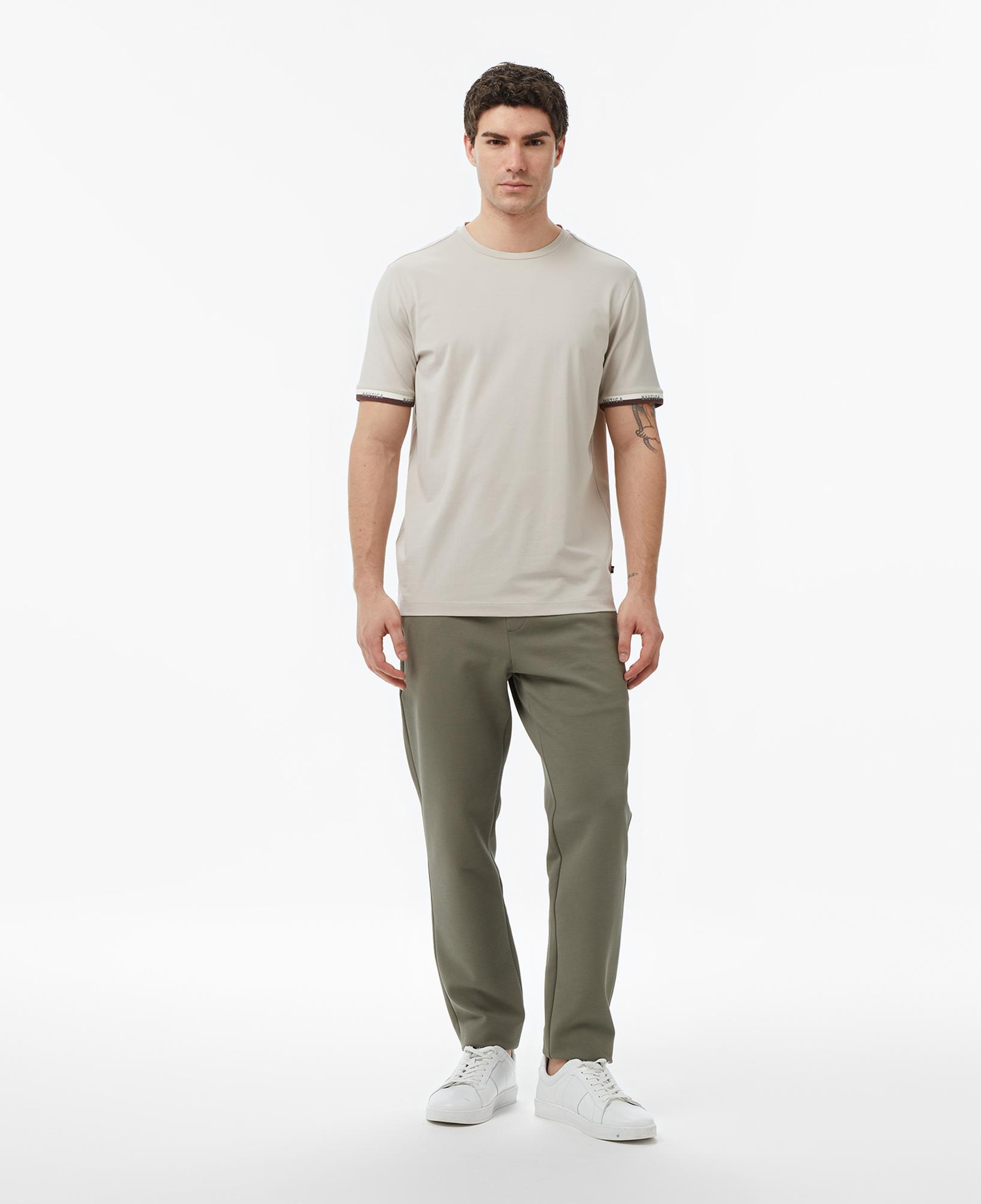 Nautica Erkek Bej Regular Fit T-Shirt