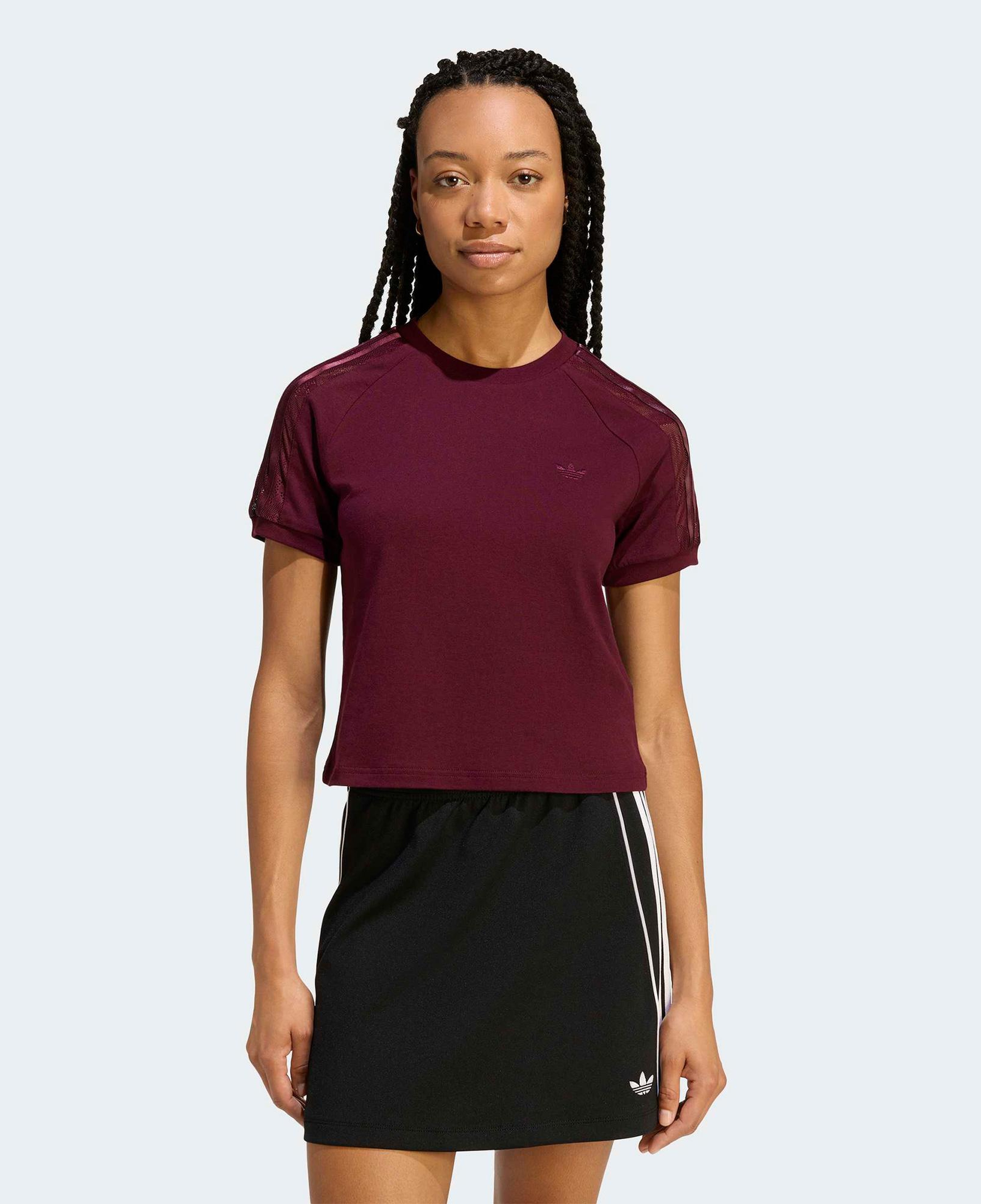 adidas Lace Cali Kadın Bordo T-Shirt