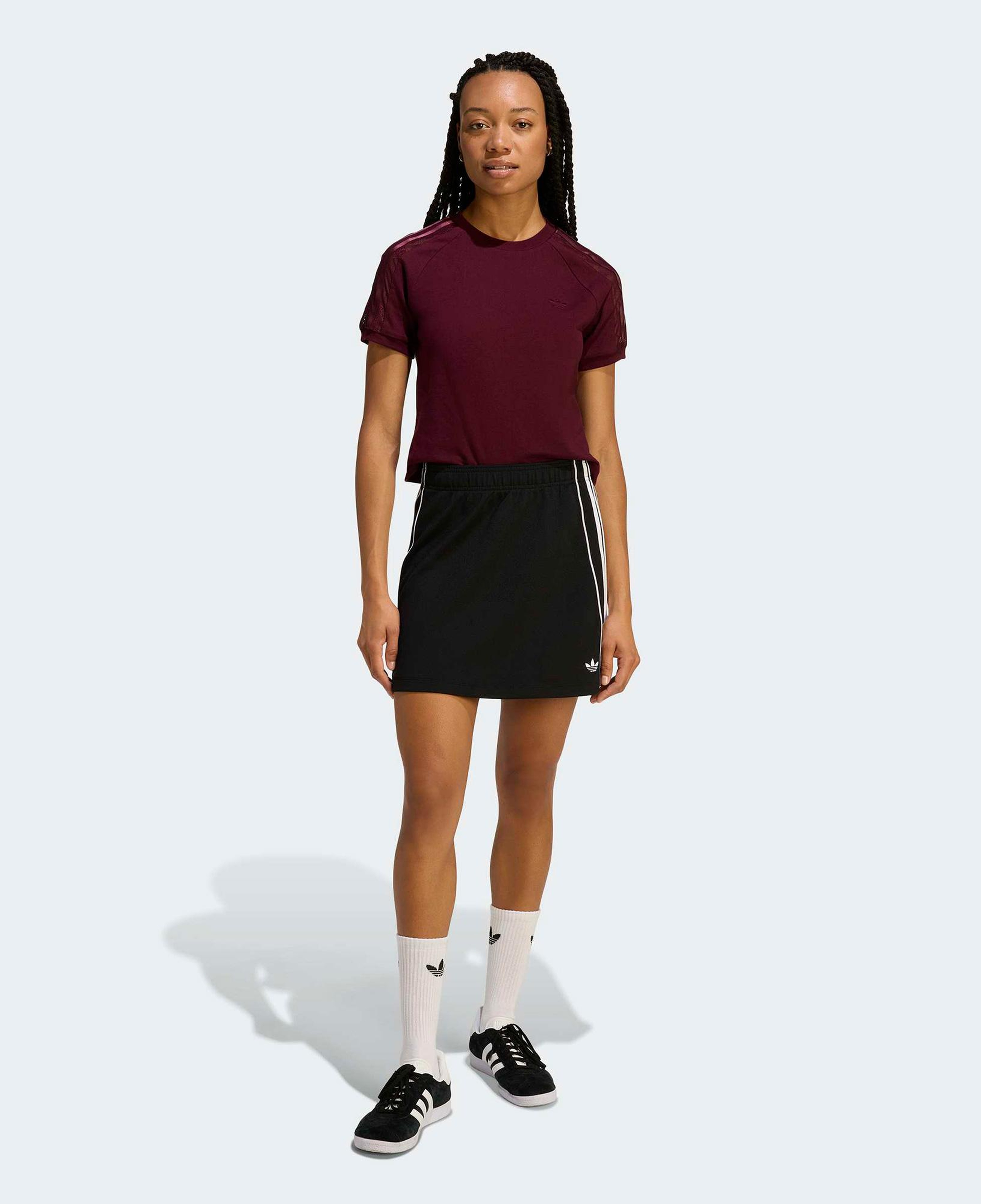 adidas Lace Cali Kadın Bordo T-Shirt
