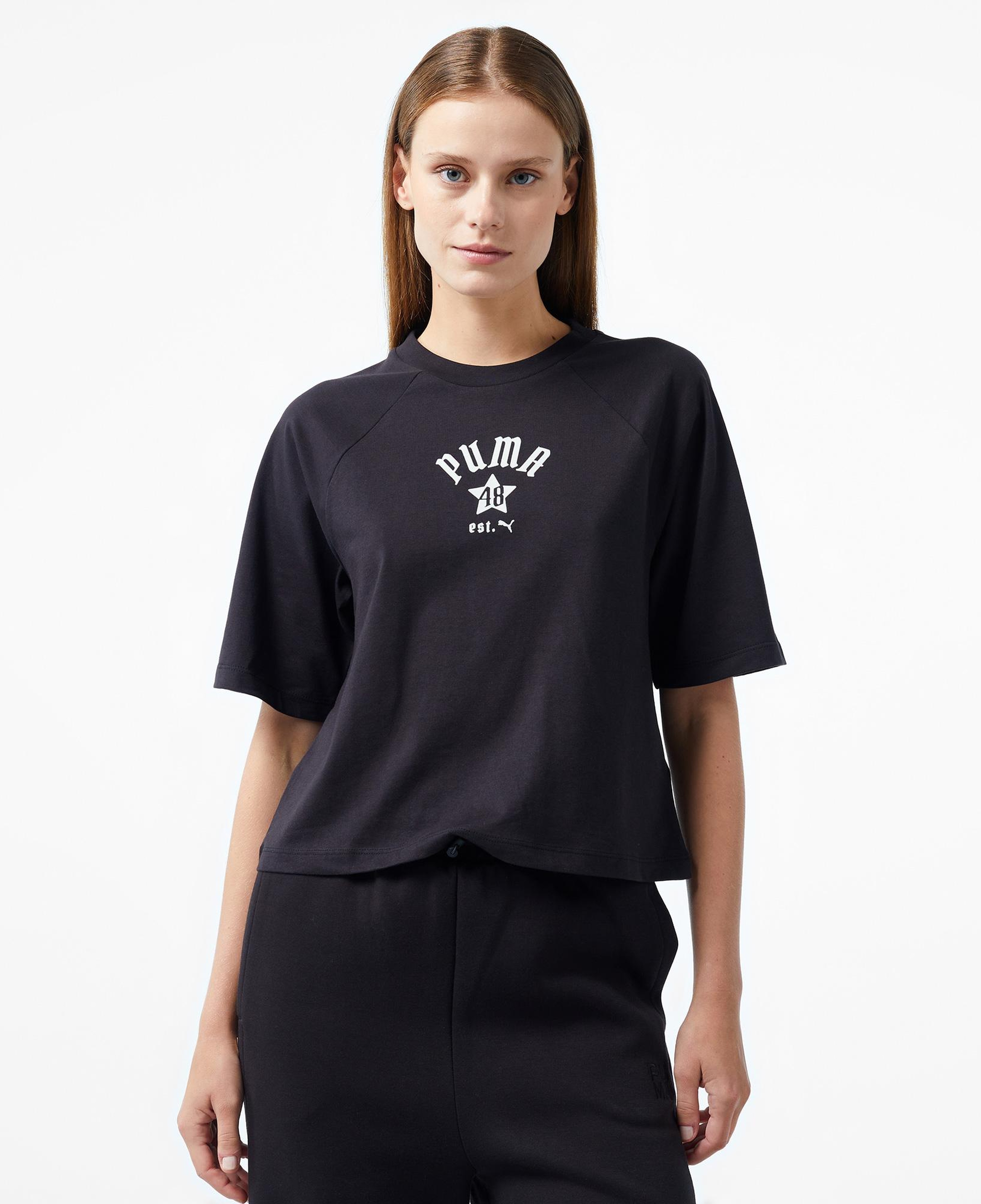 Puma Classıcs Relaxed Kadın Siyah T-Shirt