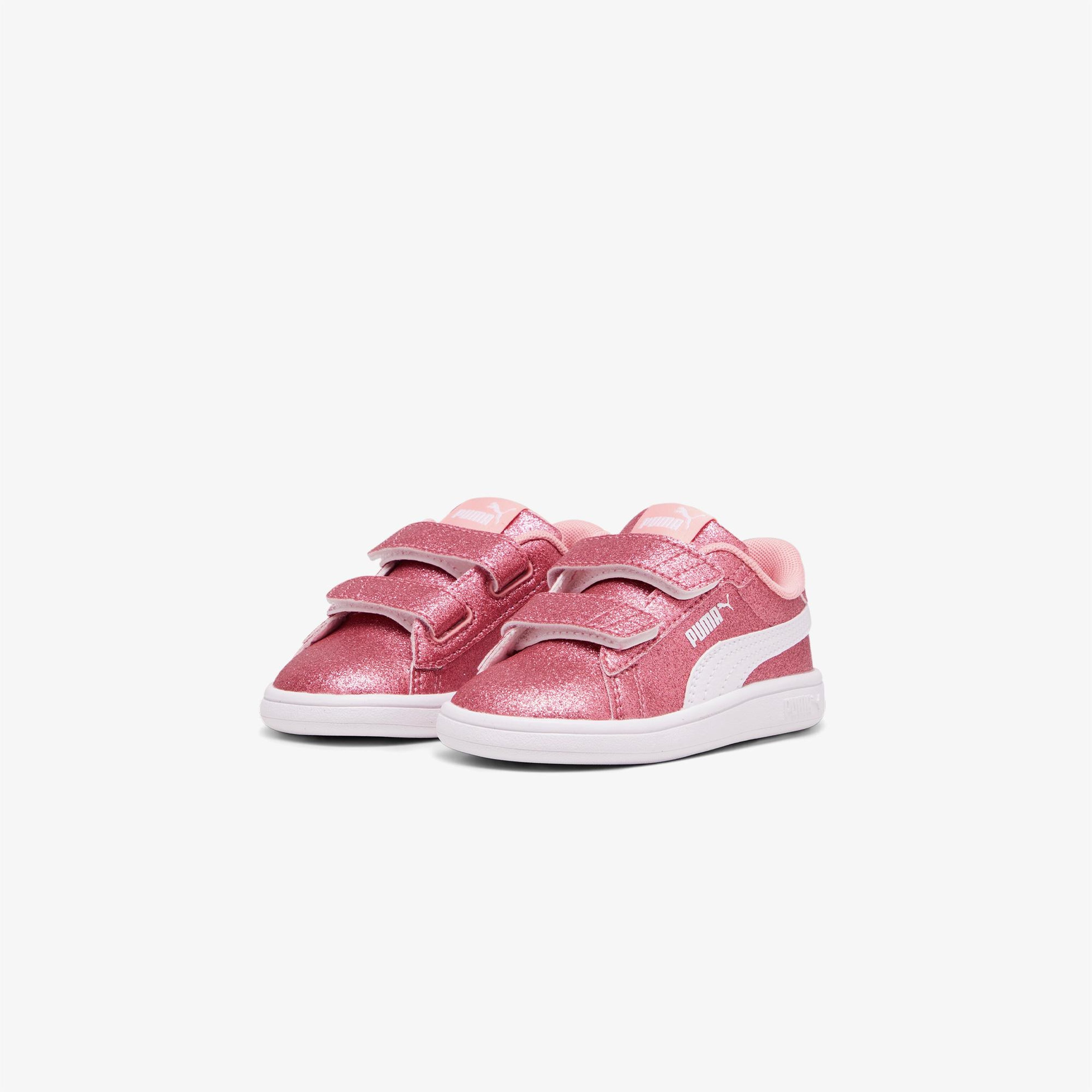 Puma Smash 3.0 Glit Glam V Bebek Beyaz Spor Ayakkabı
