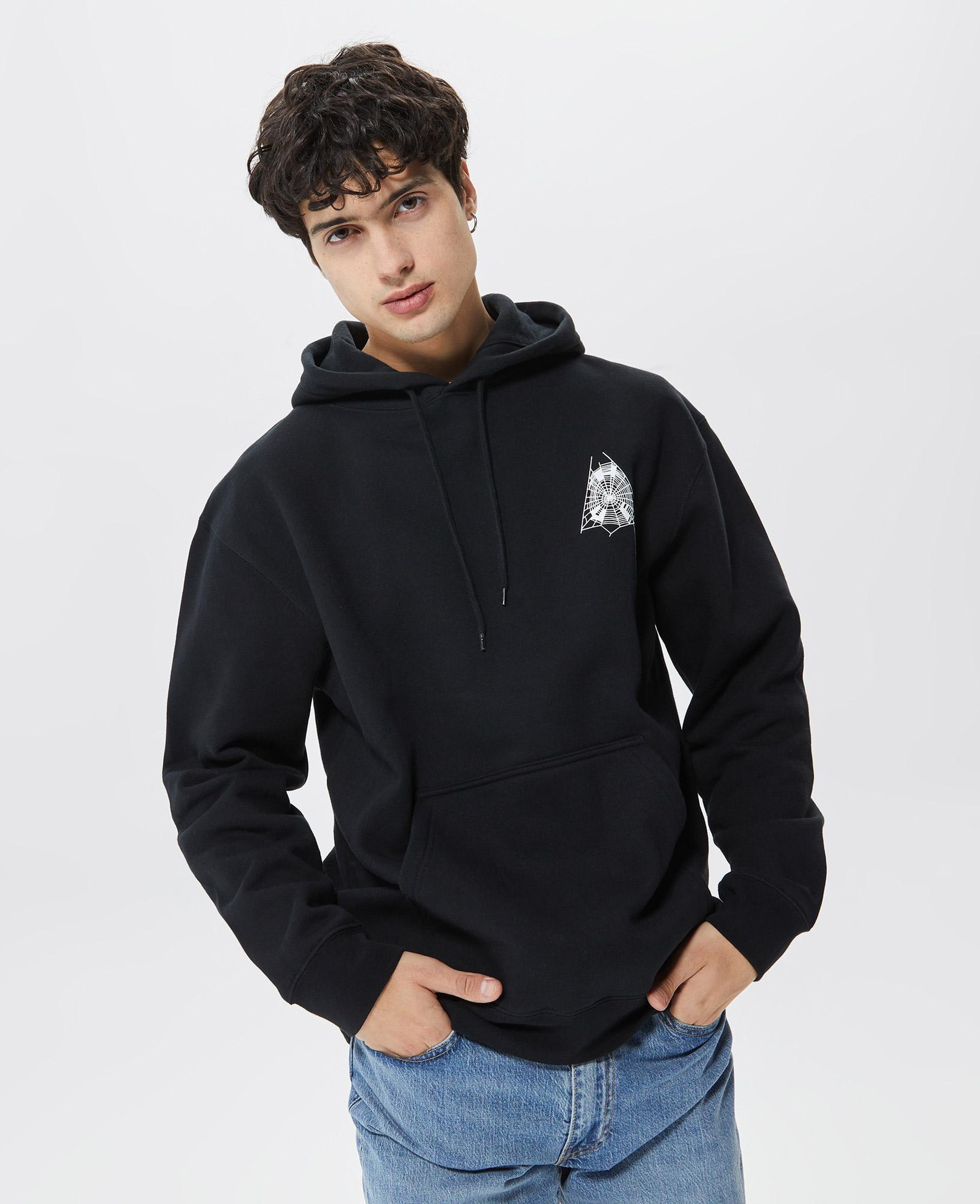 Huf Tangled Web Erkek Siyah Hoodie