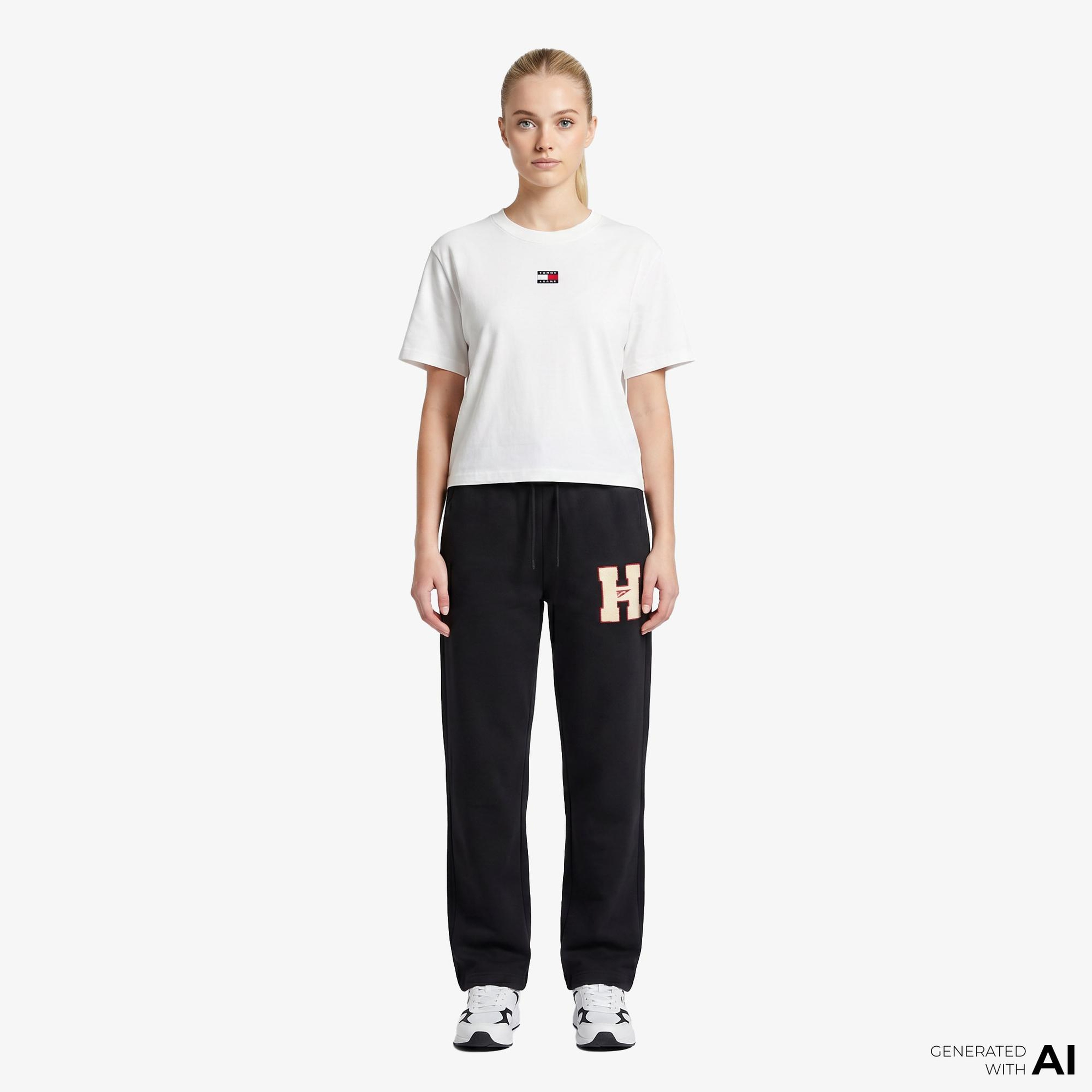 Tommy Hilfiger Tjw H Graphic Sweat Kadın Siyah Eşofman Altı