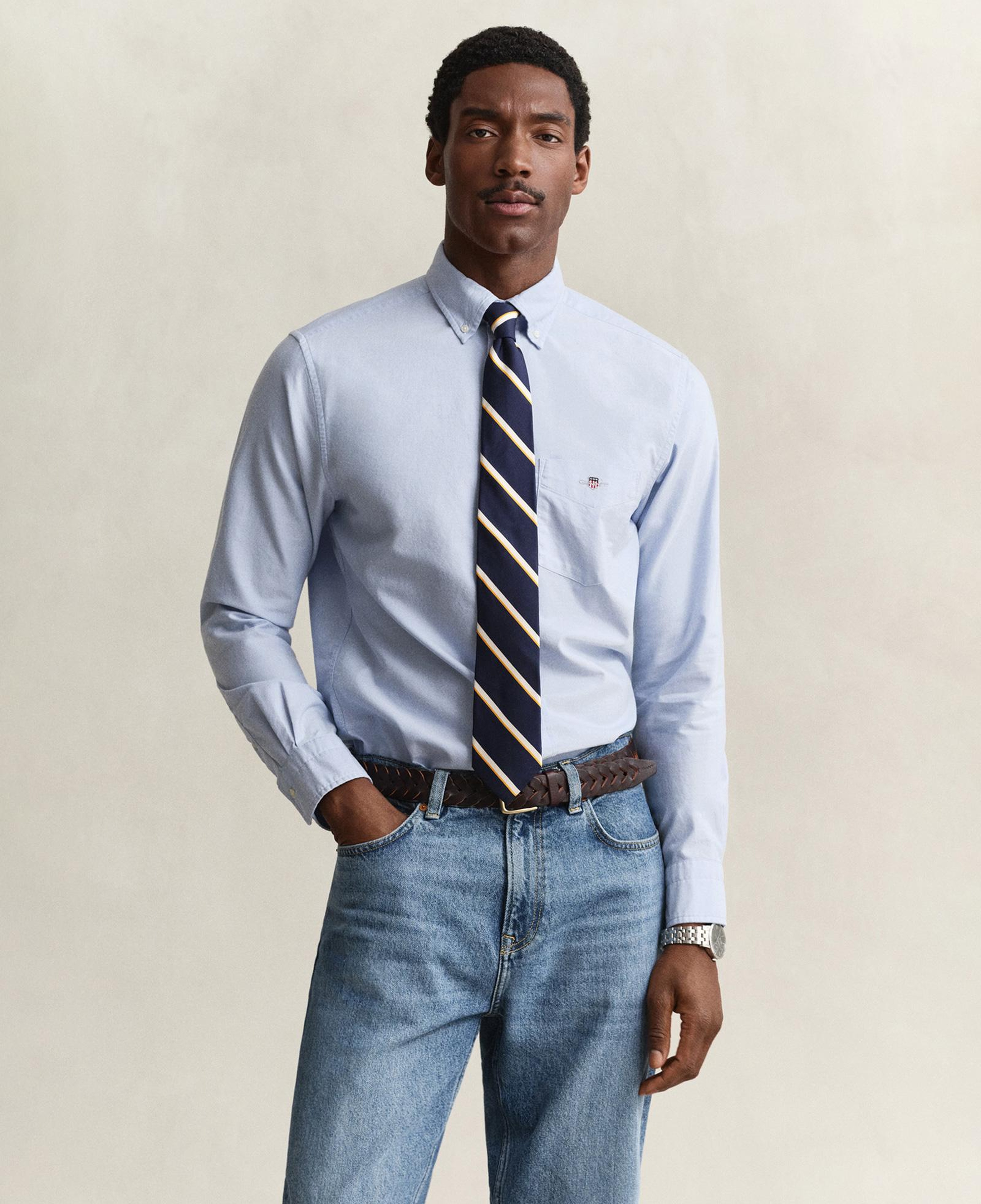 GANT Erkek Mavi Regular Fit Oxford Gömlek