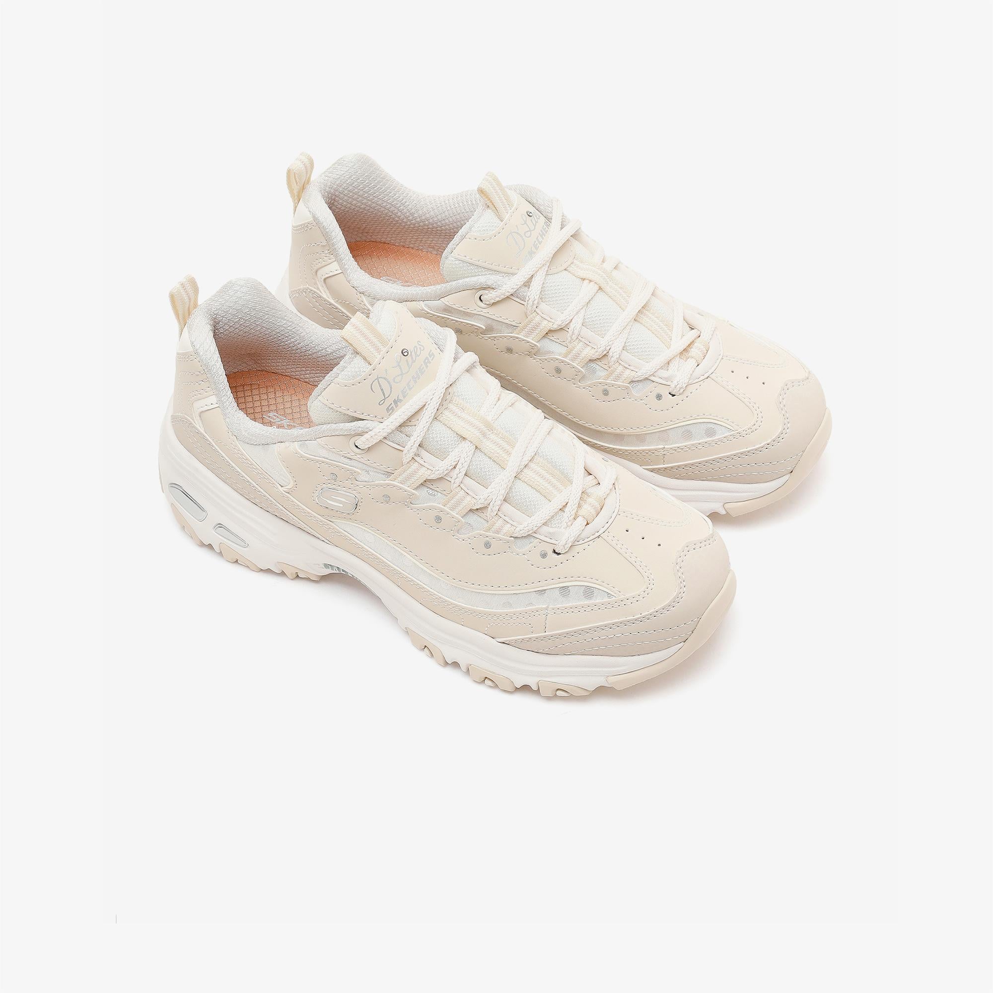 Skechers D'Lites Kadın Beyaz Sneaker