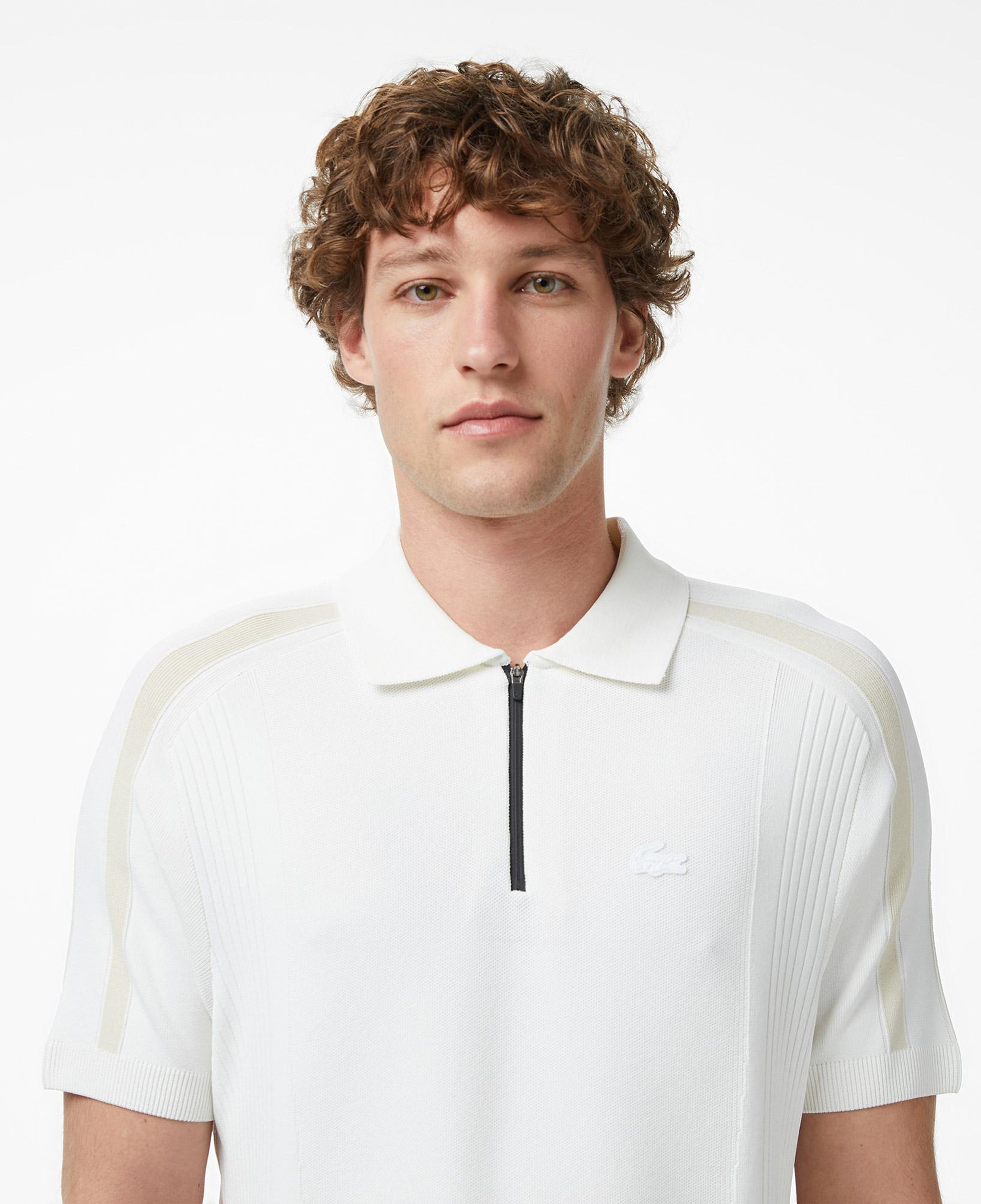 Erkek Classic Fit Kısa Kollu Polo Yaka Krem Triko
