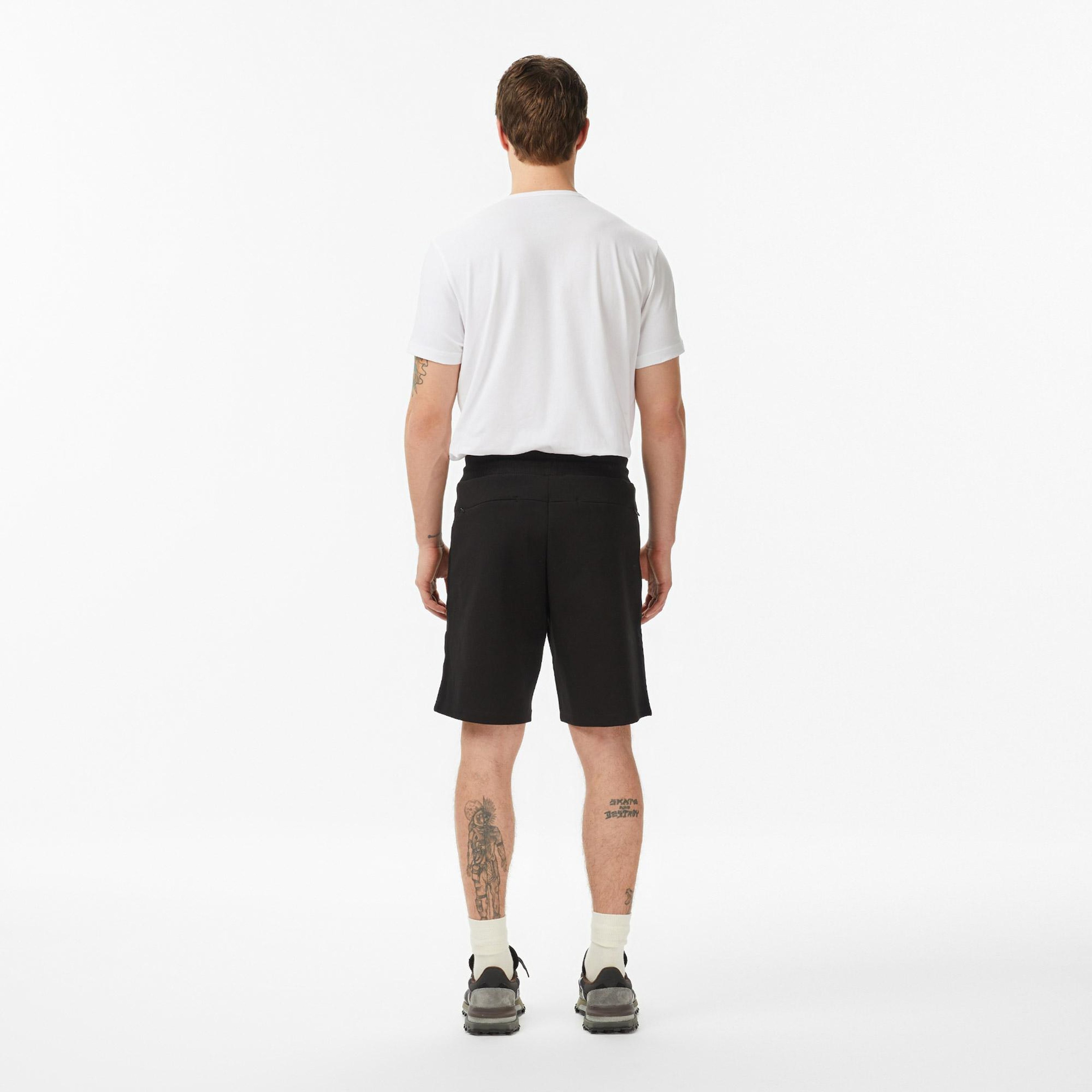 Erkek Regular Fit Siyah Şort