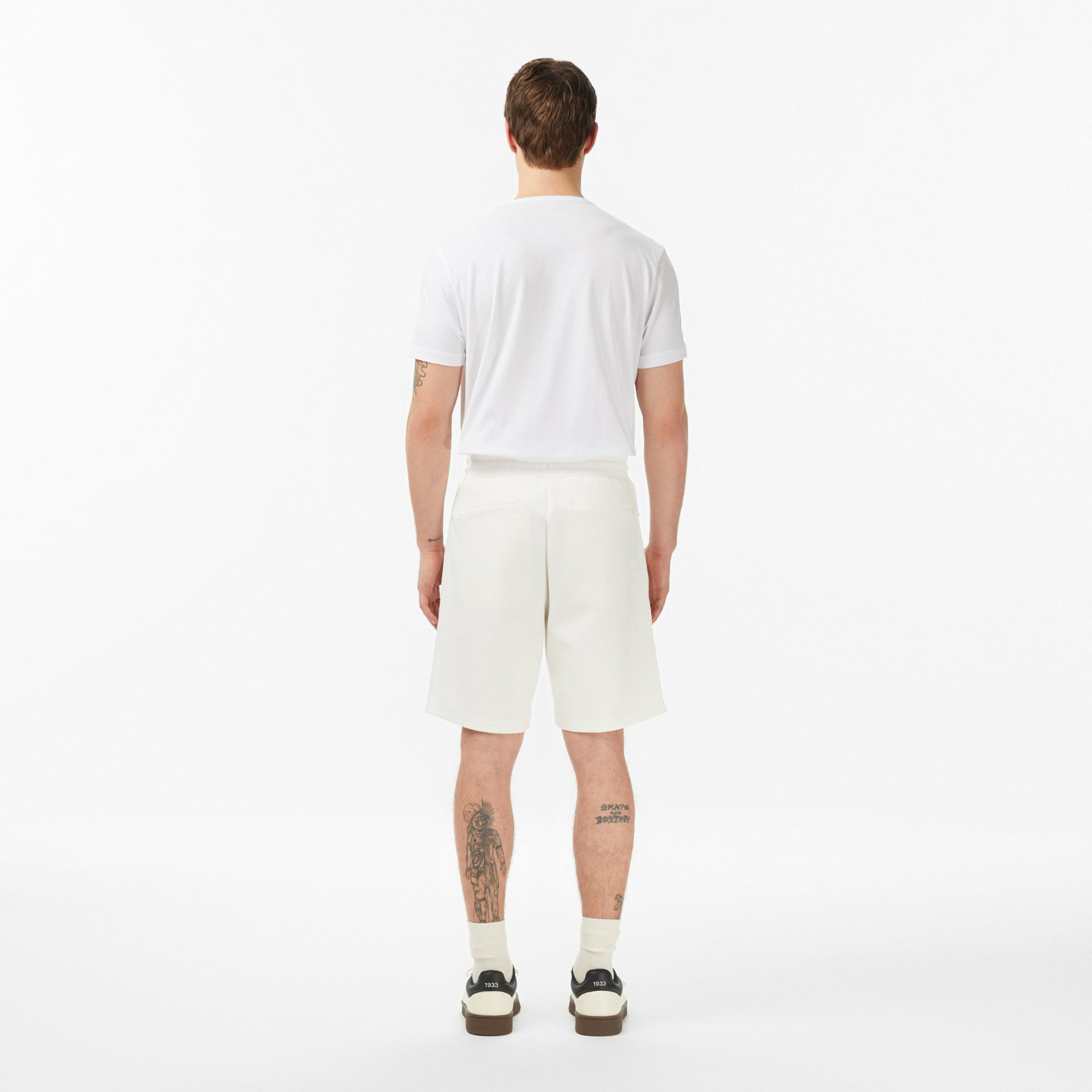 Erkek Regular Fit Krem Şort