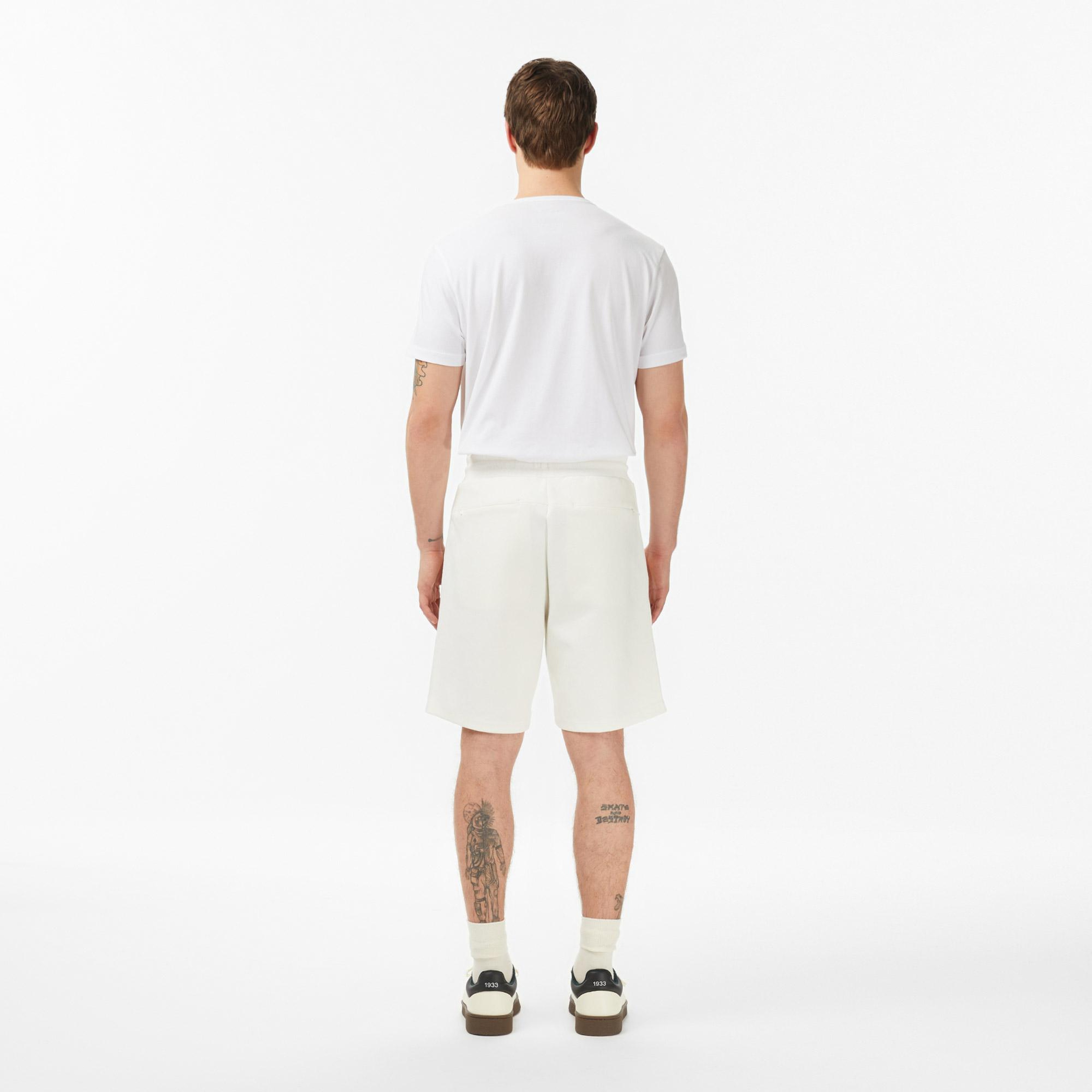 Erkek Regular Fit Krem Şort