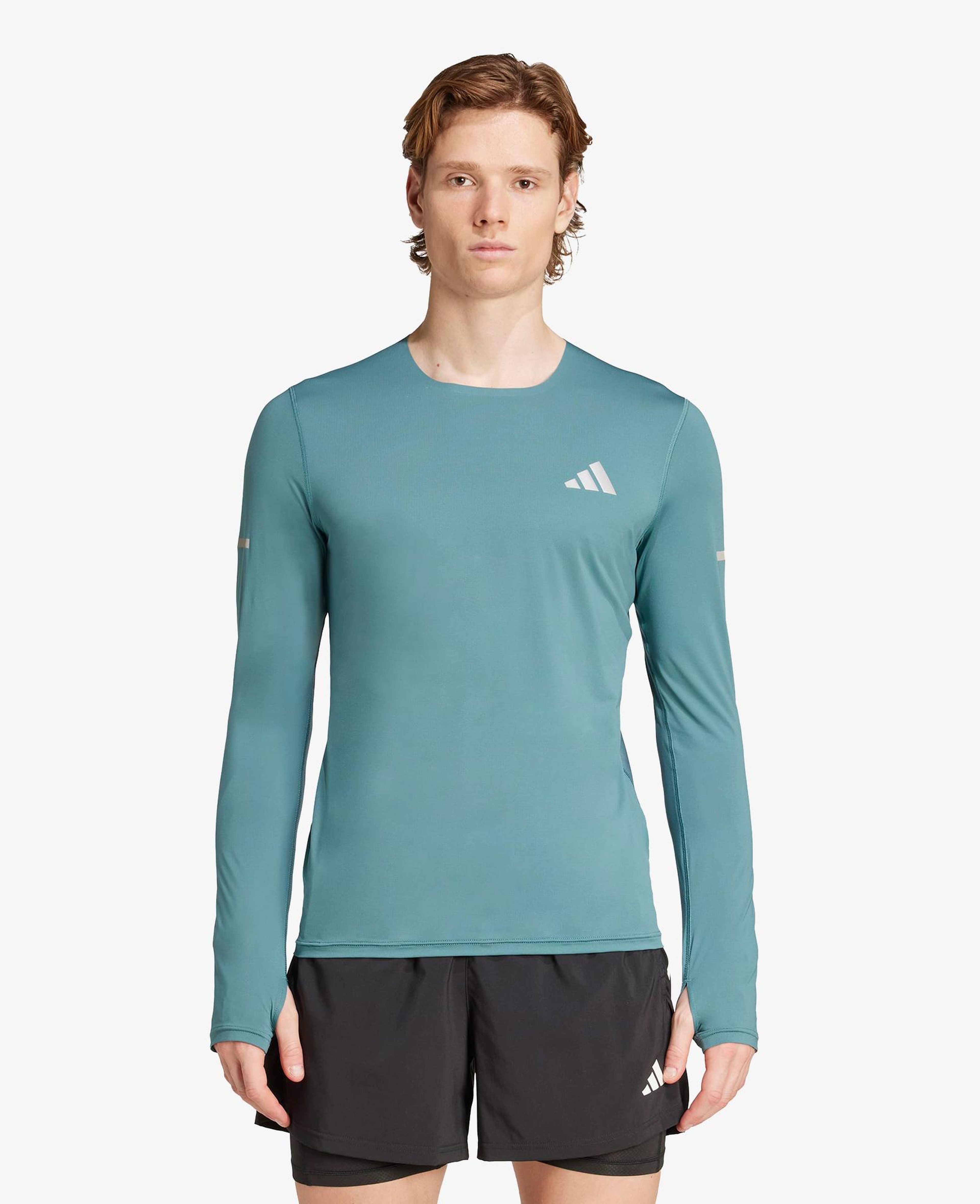 adidas Adi365 Running Climacool+ Erkek Yeşil Koşu Sweatshirt