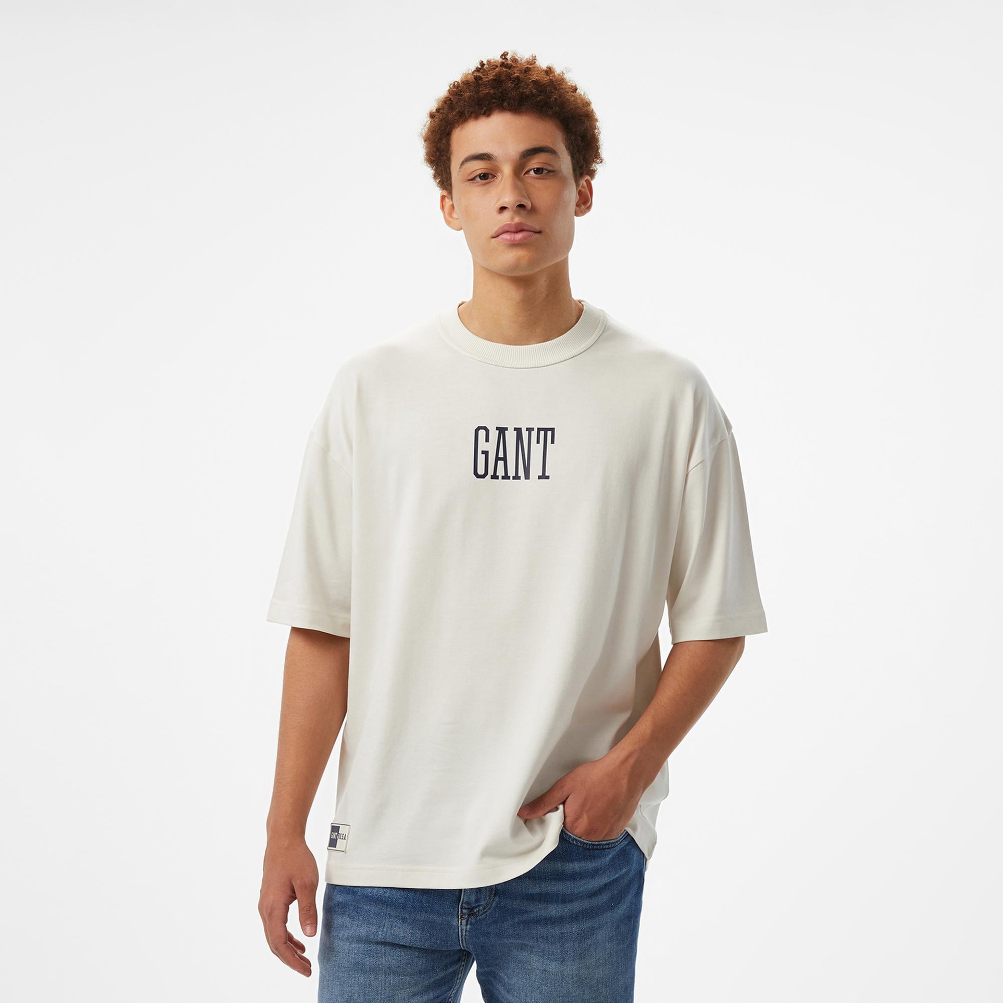 Hoss X Gant New Generation Unisex Beyaz T-Shirt