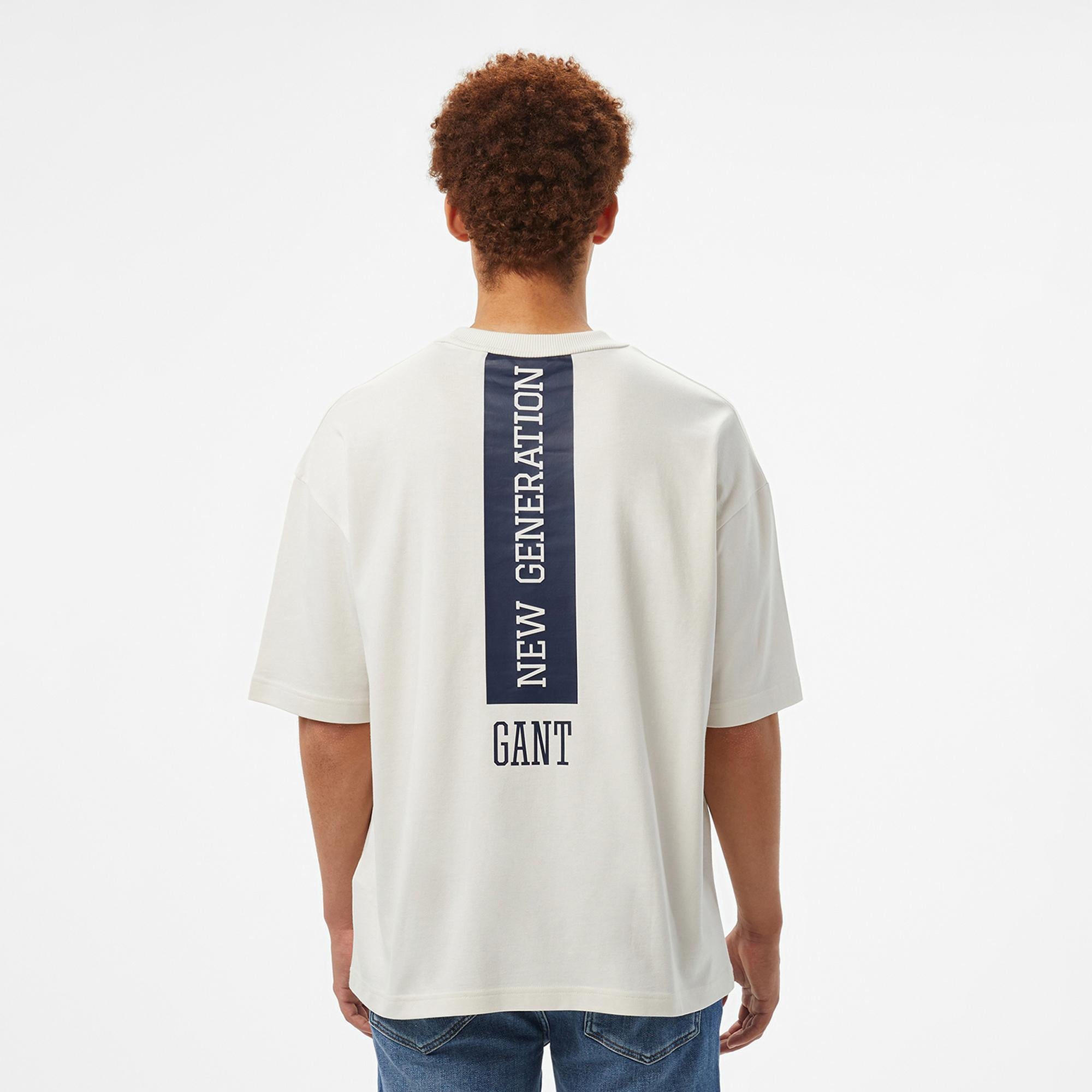 Hoss X Gant New Generation Unisex Beyaz T-Shirt
