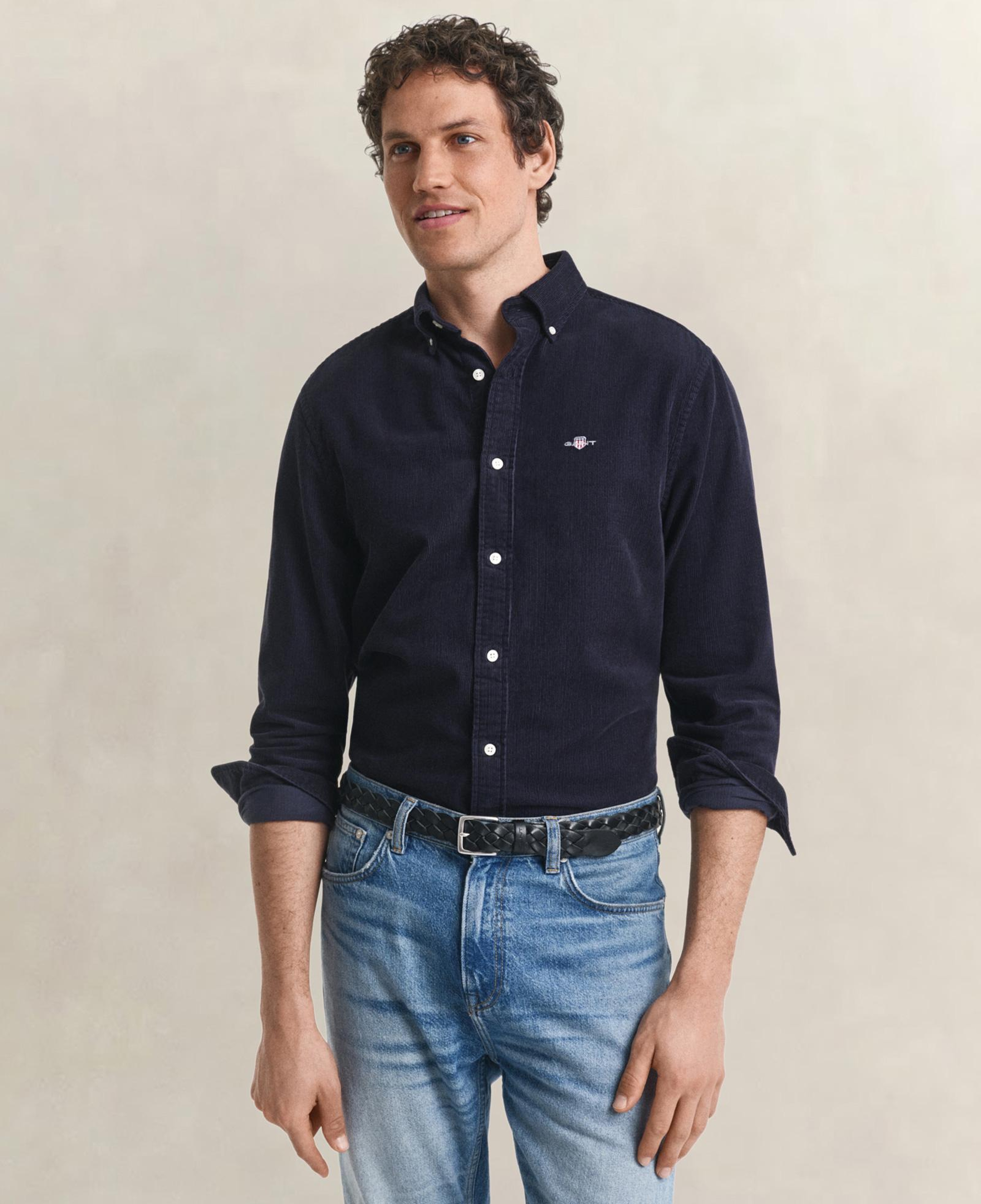 GANT Erkek Lacivert Regular Fit Düğmeli Gömlek