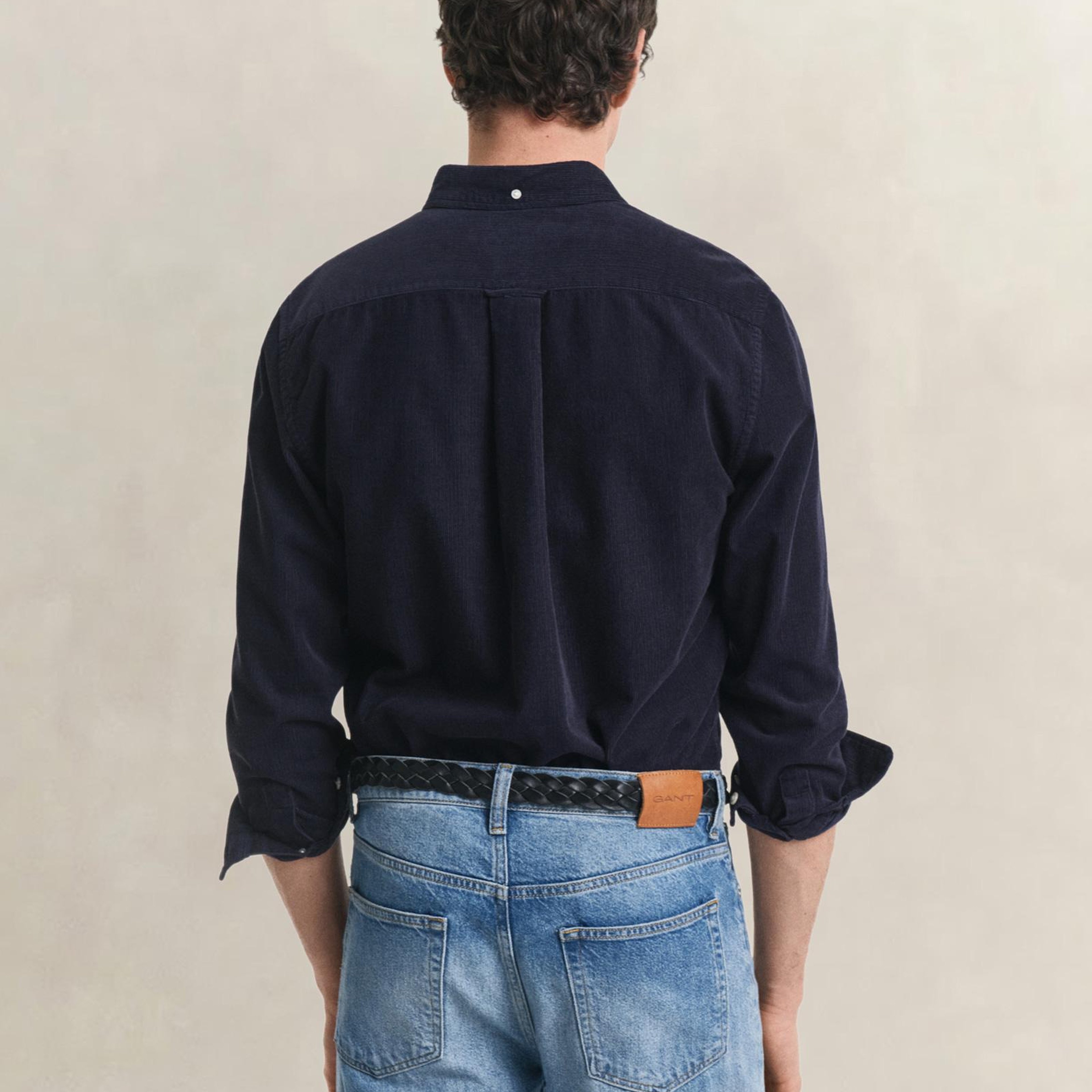 GANT Erkek Lacivert Regular Fit Düğmeli Gömlek