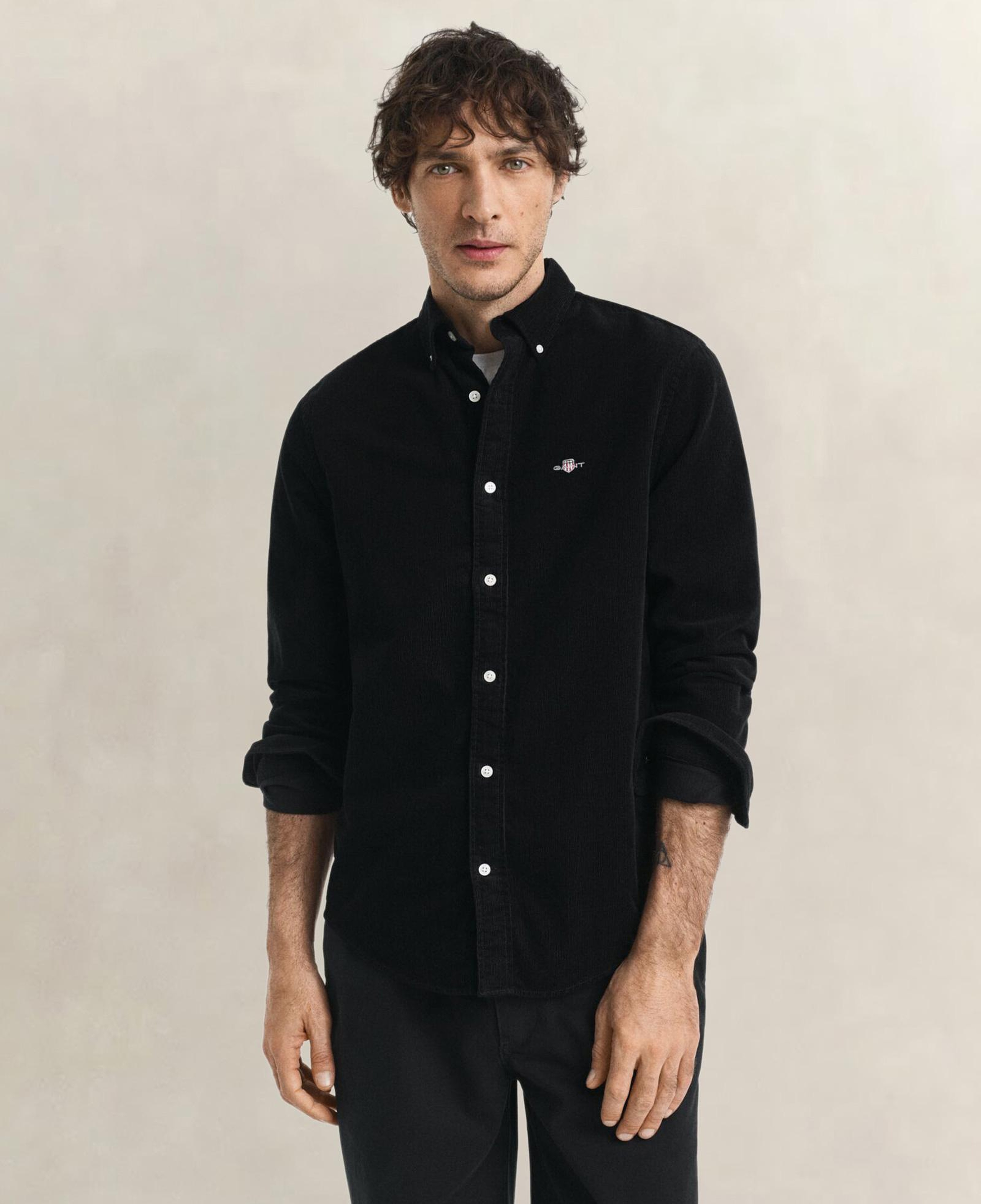 GANT Erkek Siyah Regular Fit Düğmeli Gömlek