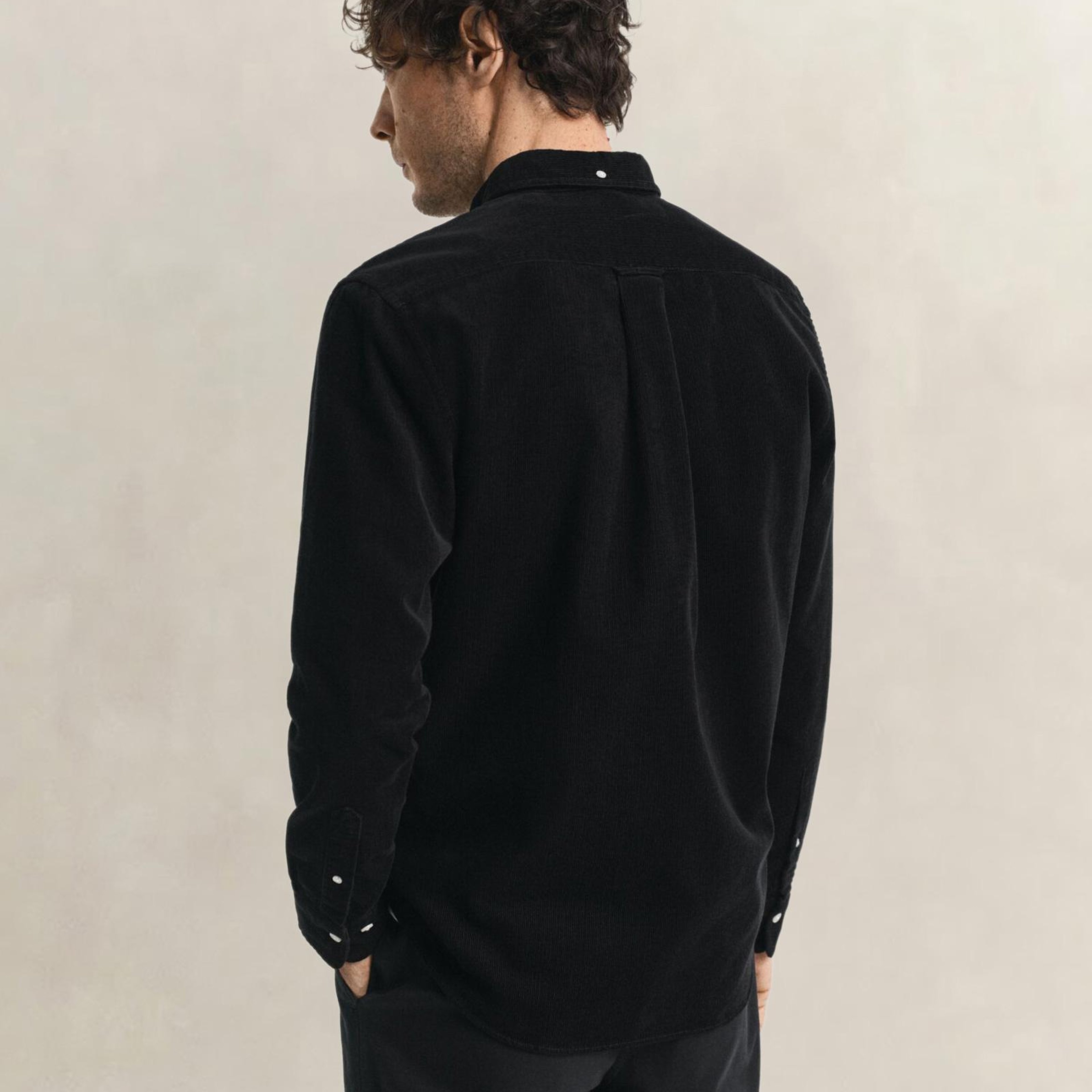 GANT Erkek Siyah Regular Fit Düğmeli Gömlek