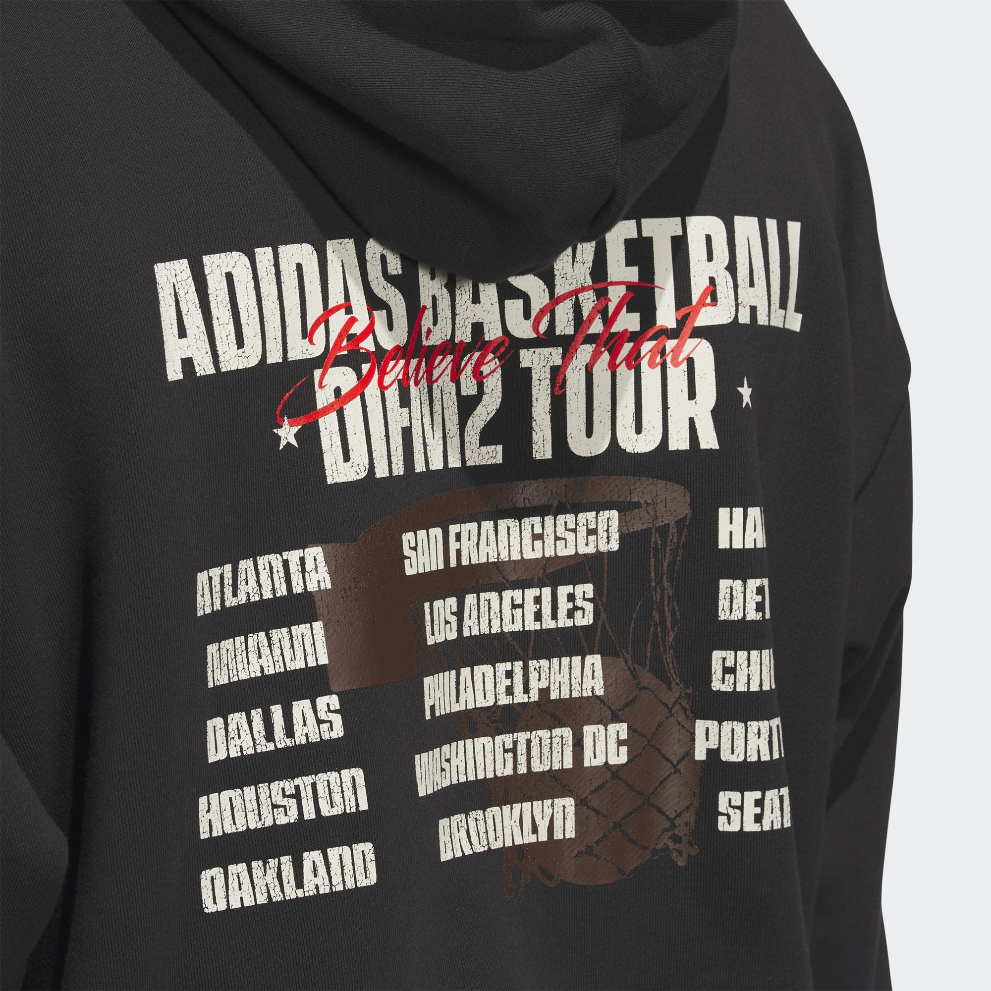 adidas Anthony Edwards Graphic Erkek Siyah Hoodie