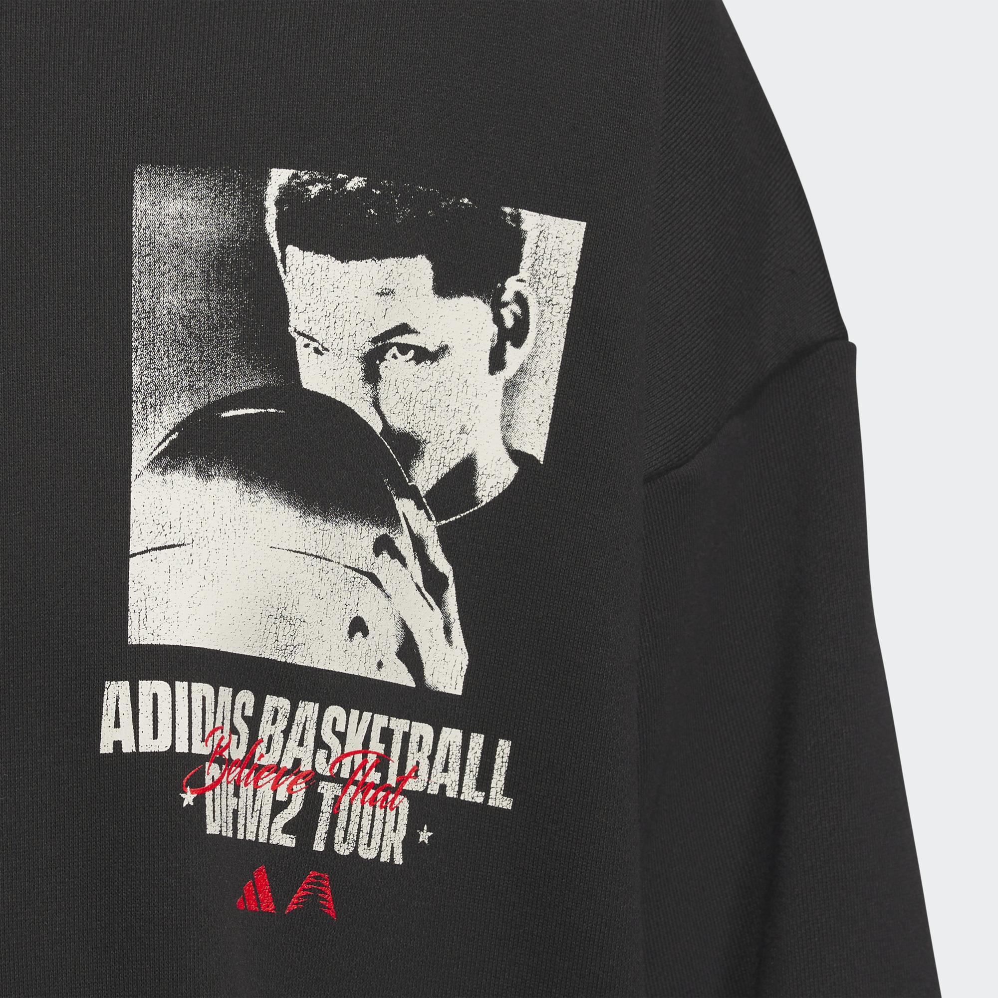 adidas Anthony Edwards Graphic Erkek Siyah Hoodie